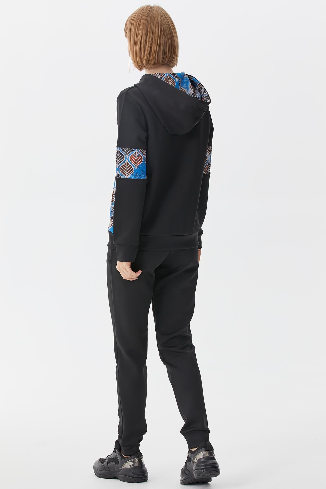 Renkli Desen Kombinli Eşofman Takım - Mavi (6) Sementa