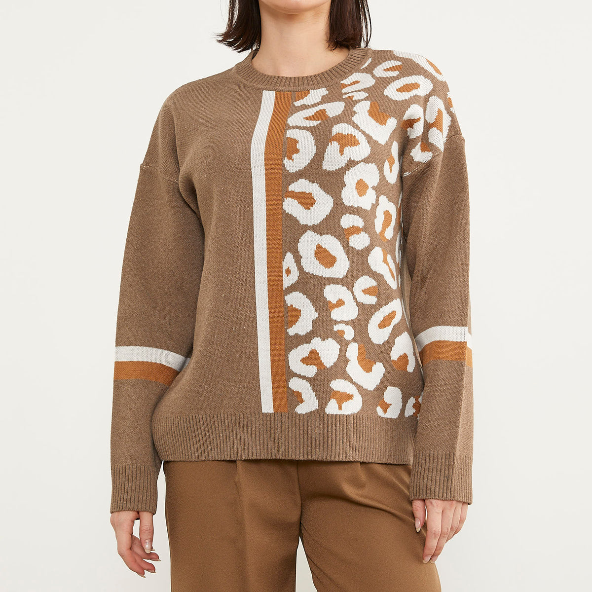 Leopard Knitwear Pullover