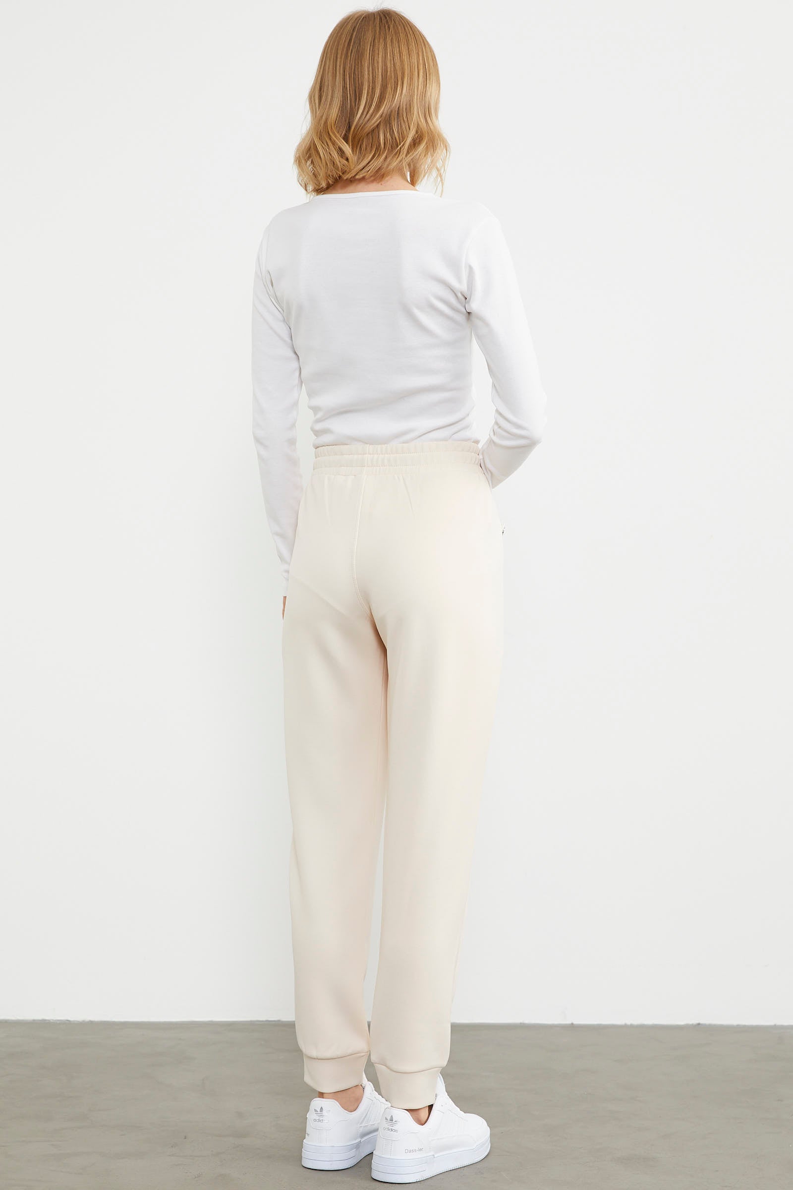 Scuba Kumaş Cepli Eşofman Altı - Açık Bej (6) Sementa