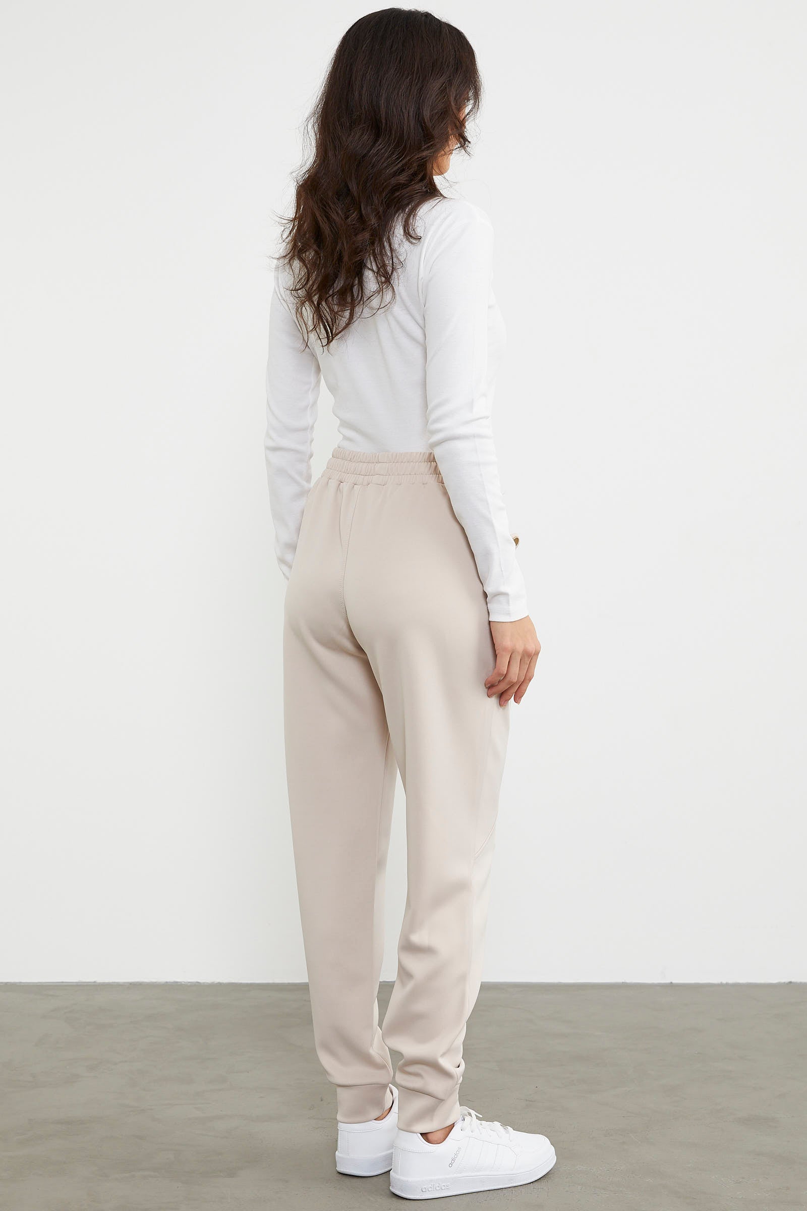 Scuba Kumaş Cepli Eşofman Altı - Koyu Bej (6) Sementa