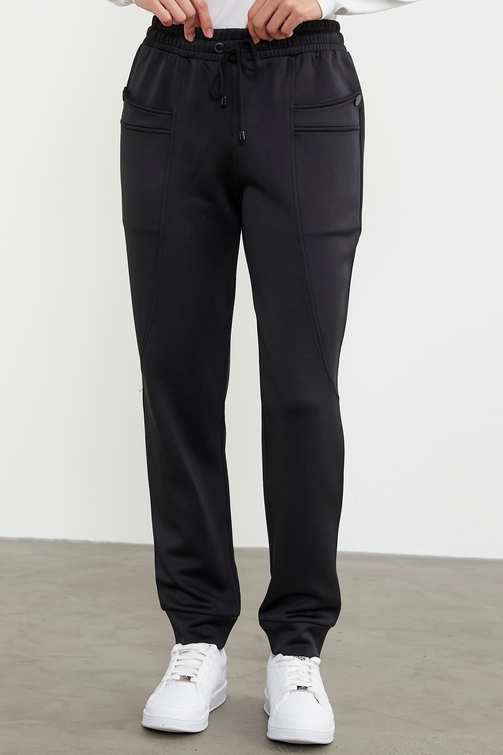 Scuba Kumaş Cepli Eşofman Altı - Siyah (4) Sementa