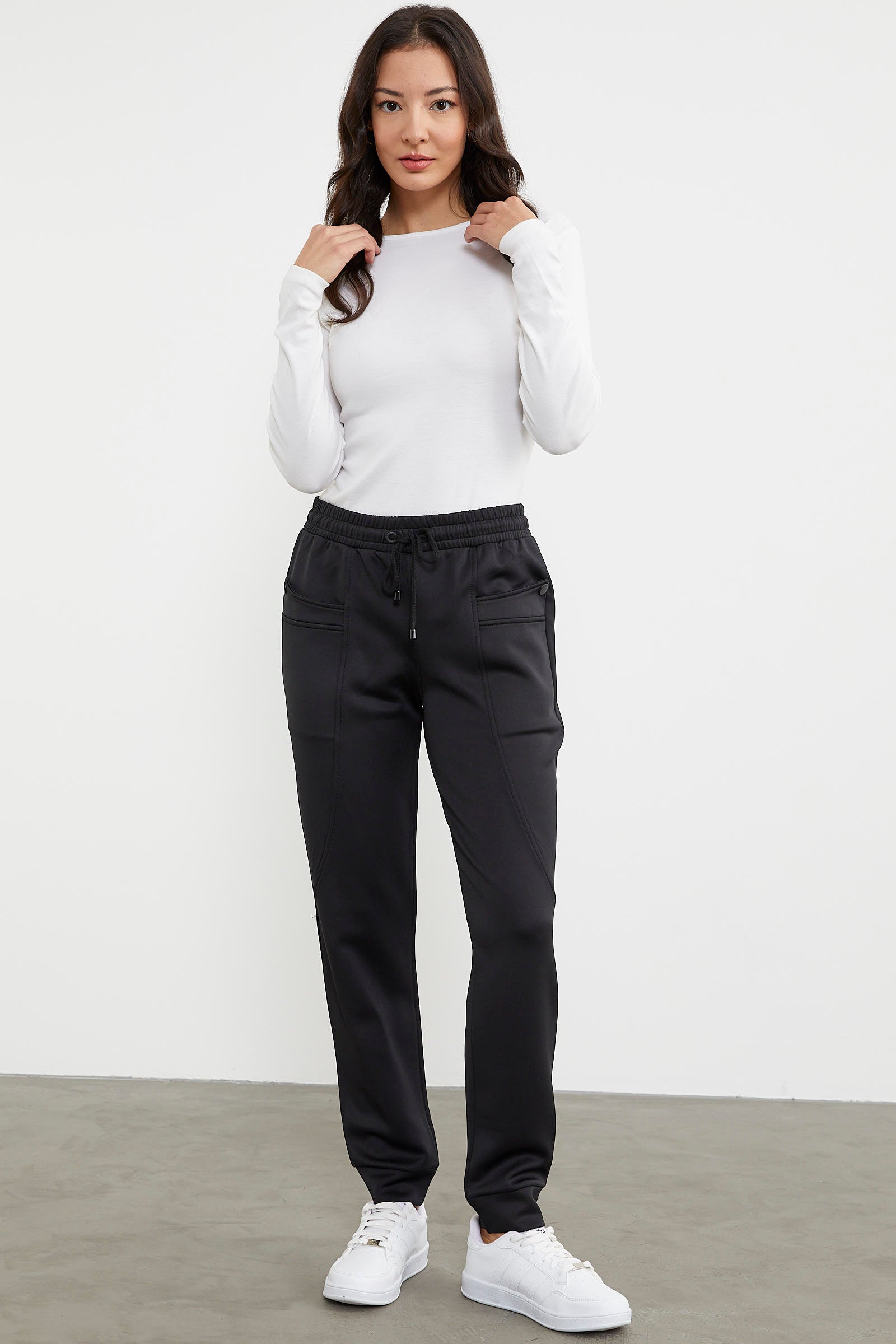 Scuba Kumaş Cepli Eşofman Altı - Siyah (2) Sementa