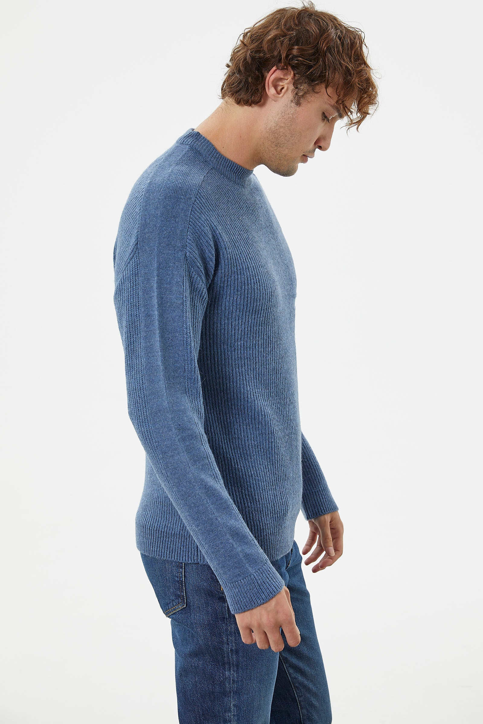 Selanik Örgü Basic Triko Kazak - Indigo (3) Sementa