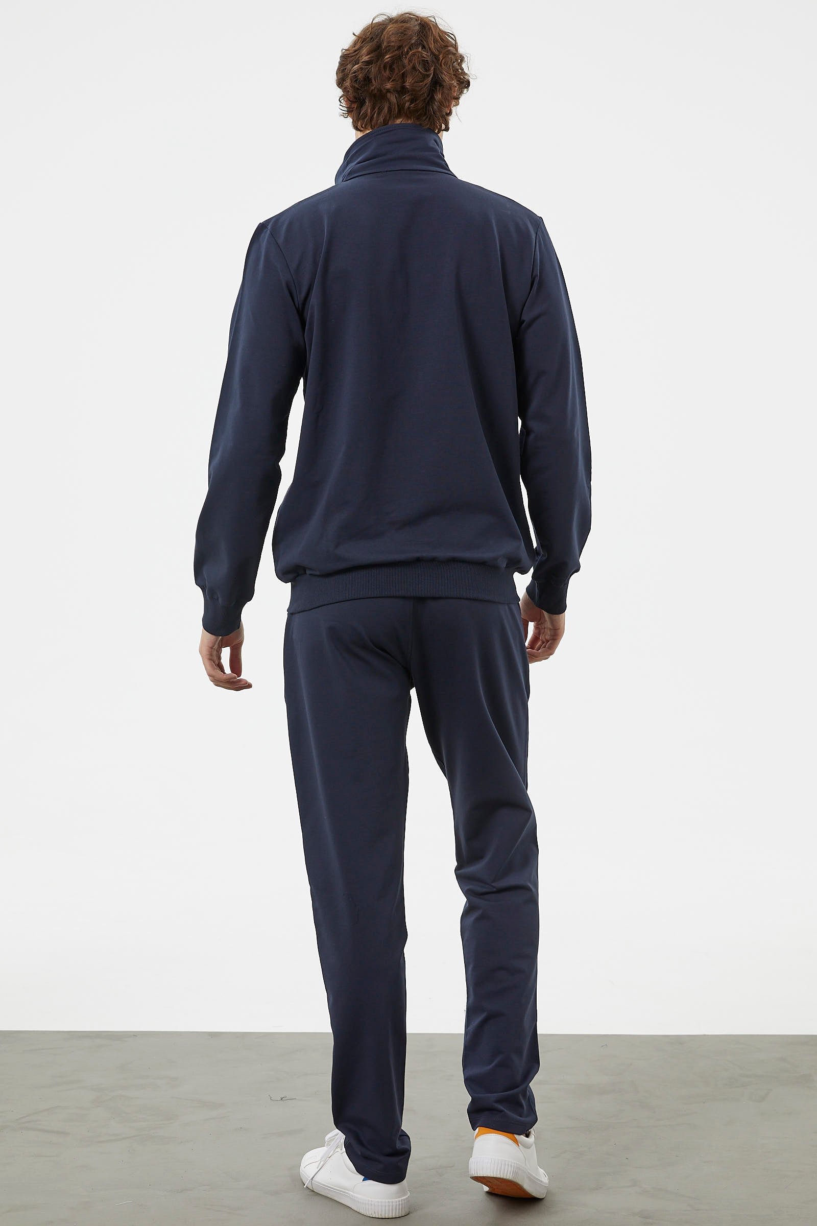 Şerit Detaylı Dik Yaka Eşofman Takım - Lacivert (7) Sementa