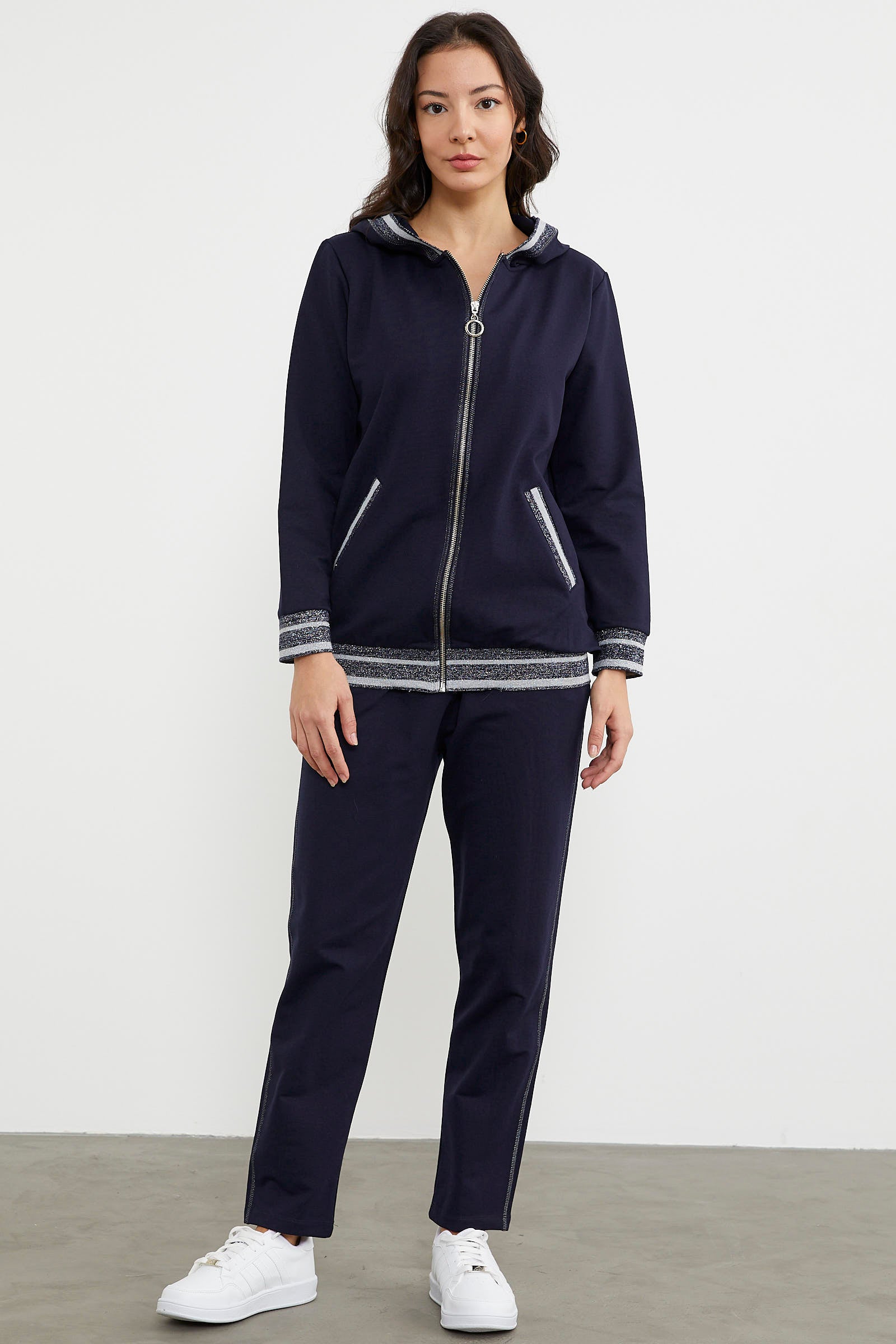 Sim Triko Kombinli Eşofman Takım - Lacivert (1) Sementa