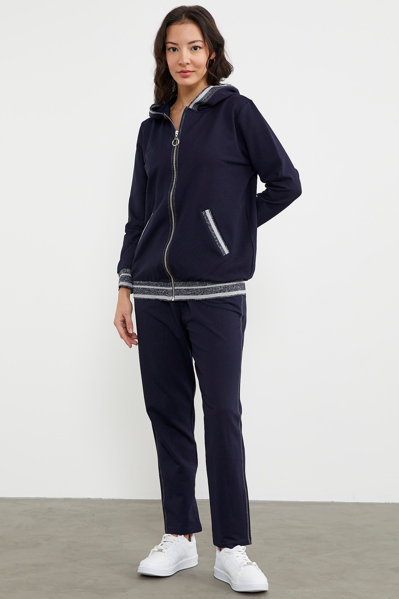 Sim Triko Kombinli Eşofman Takım - Lacivert (2) Sementa