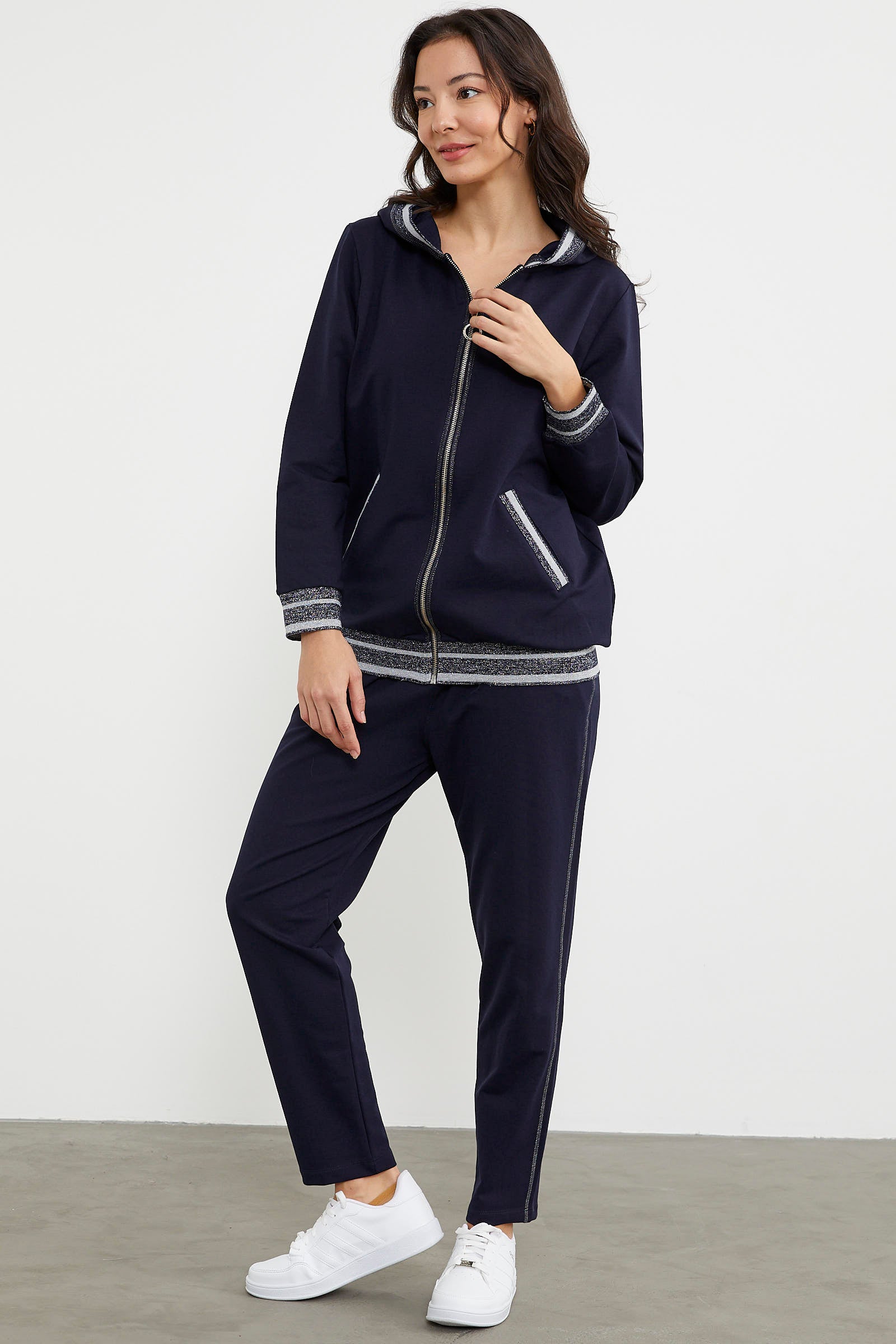 Sim Triko Kombinli Eşofman Takım - Lacivert (4) Sementa