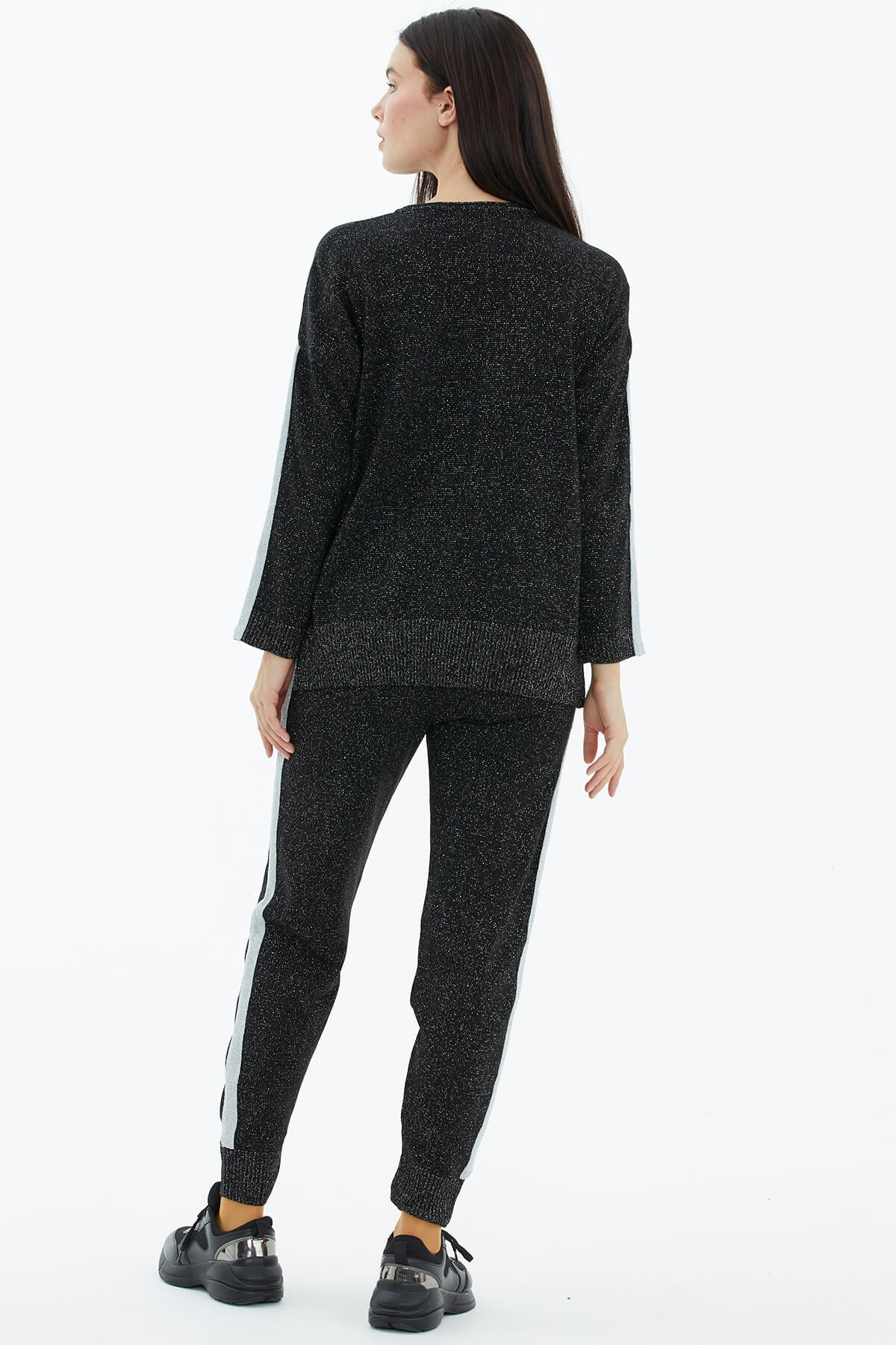 Simli Triko Takım - Siyah (4) Sementa