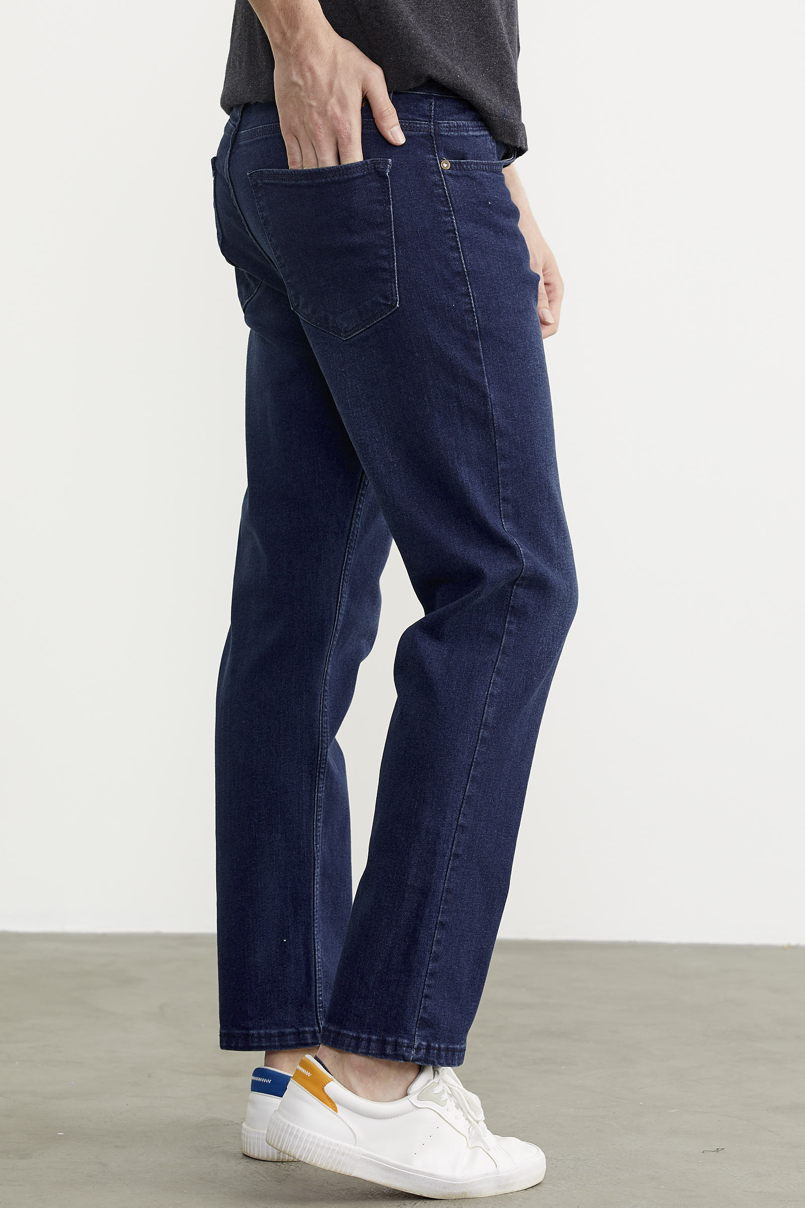 Skinny Fit Normal Bel Jean Pantolon - Koyu Mavi (5) Sementa