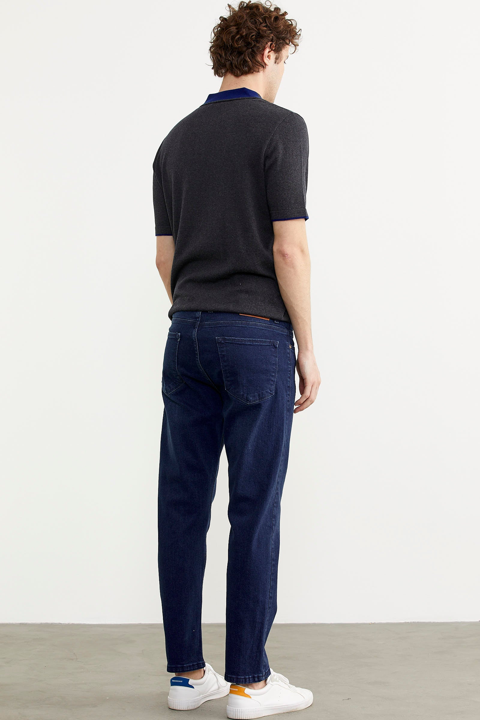 Skinny Fit Normal Bel Jean Pantolon - Koyu Mavi (6) Sementa