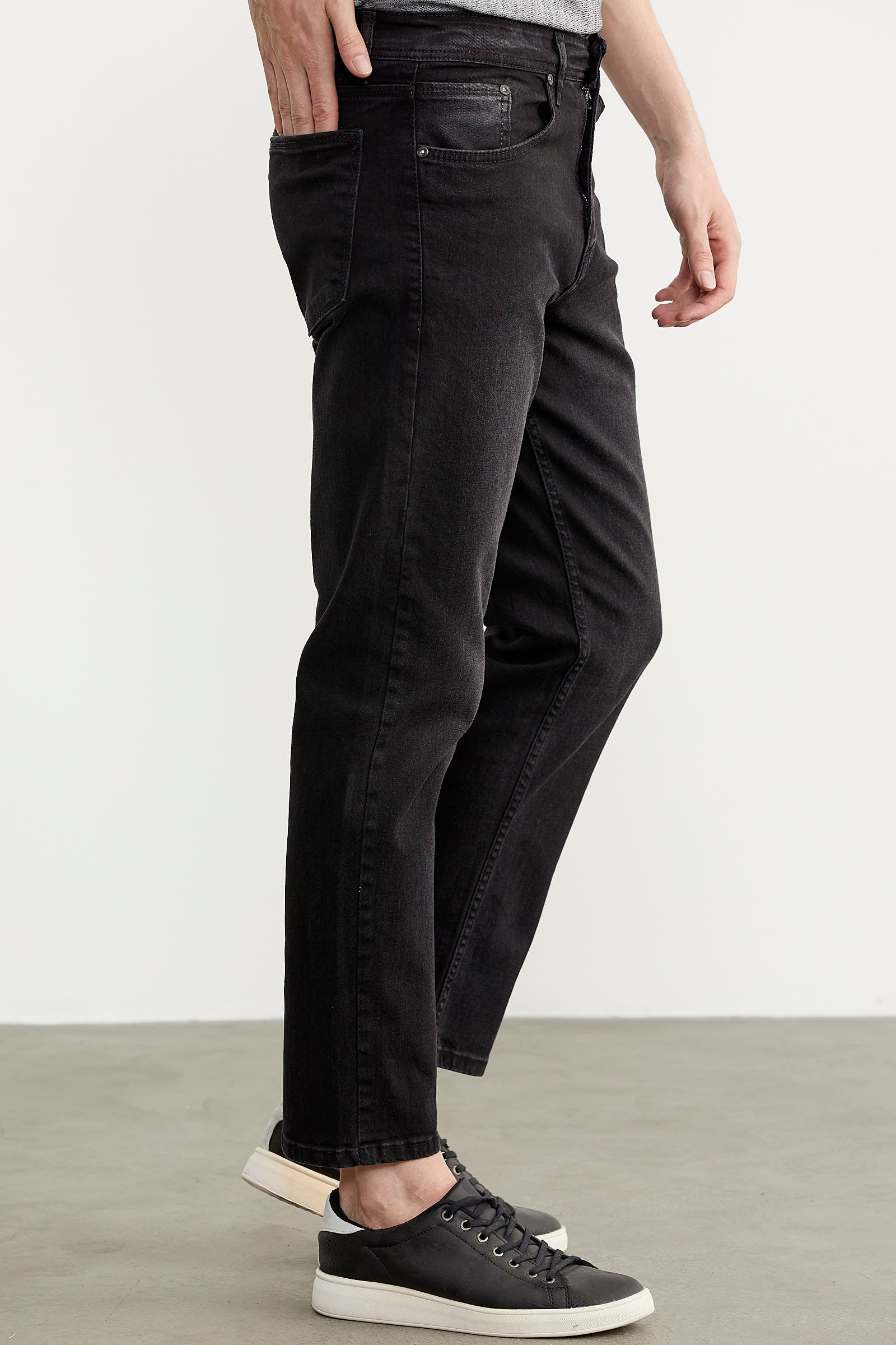 Skinny Fit Normal Bel Jean Pantolon - Siyah (6) Sementa