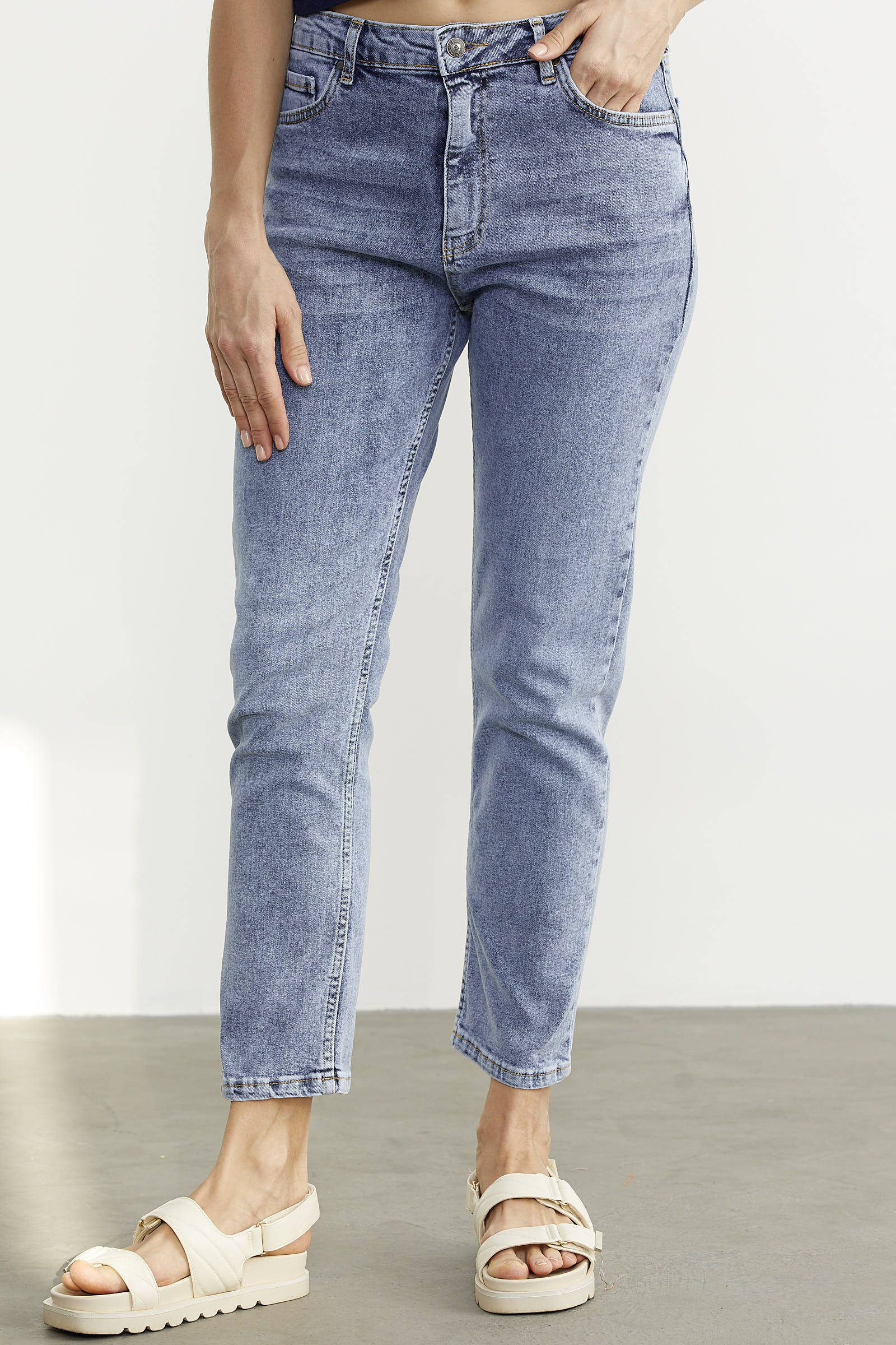 Straight Comfort Fit Jean Pantolon - Açık Mavi (3) Sementa