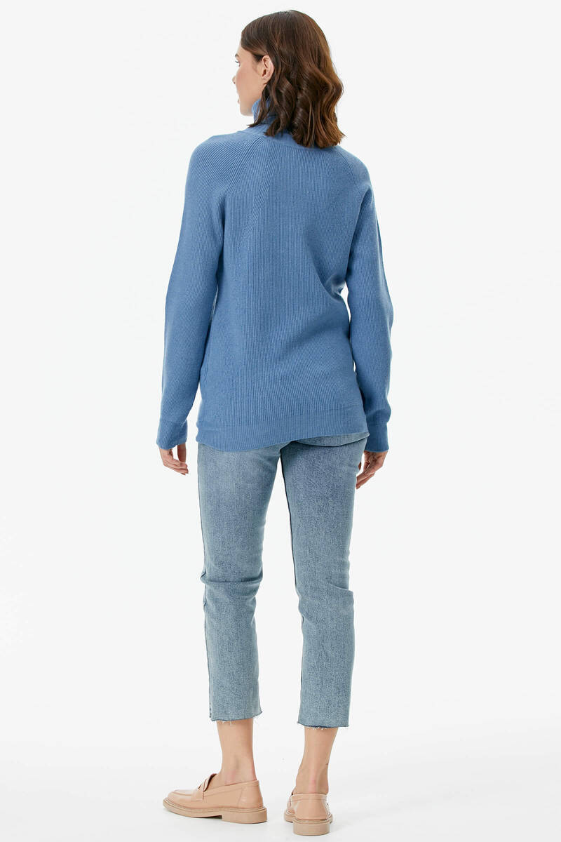 Tam Balıkçı Triko Kazak - Indigo (5) Sementa