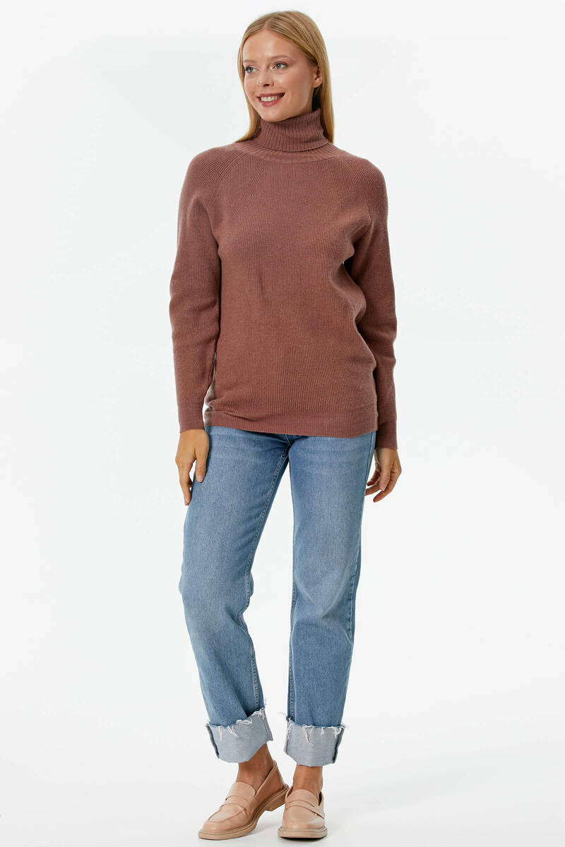 Tam Balıkçı Triko Kazak - Tarçın (4) Sementa