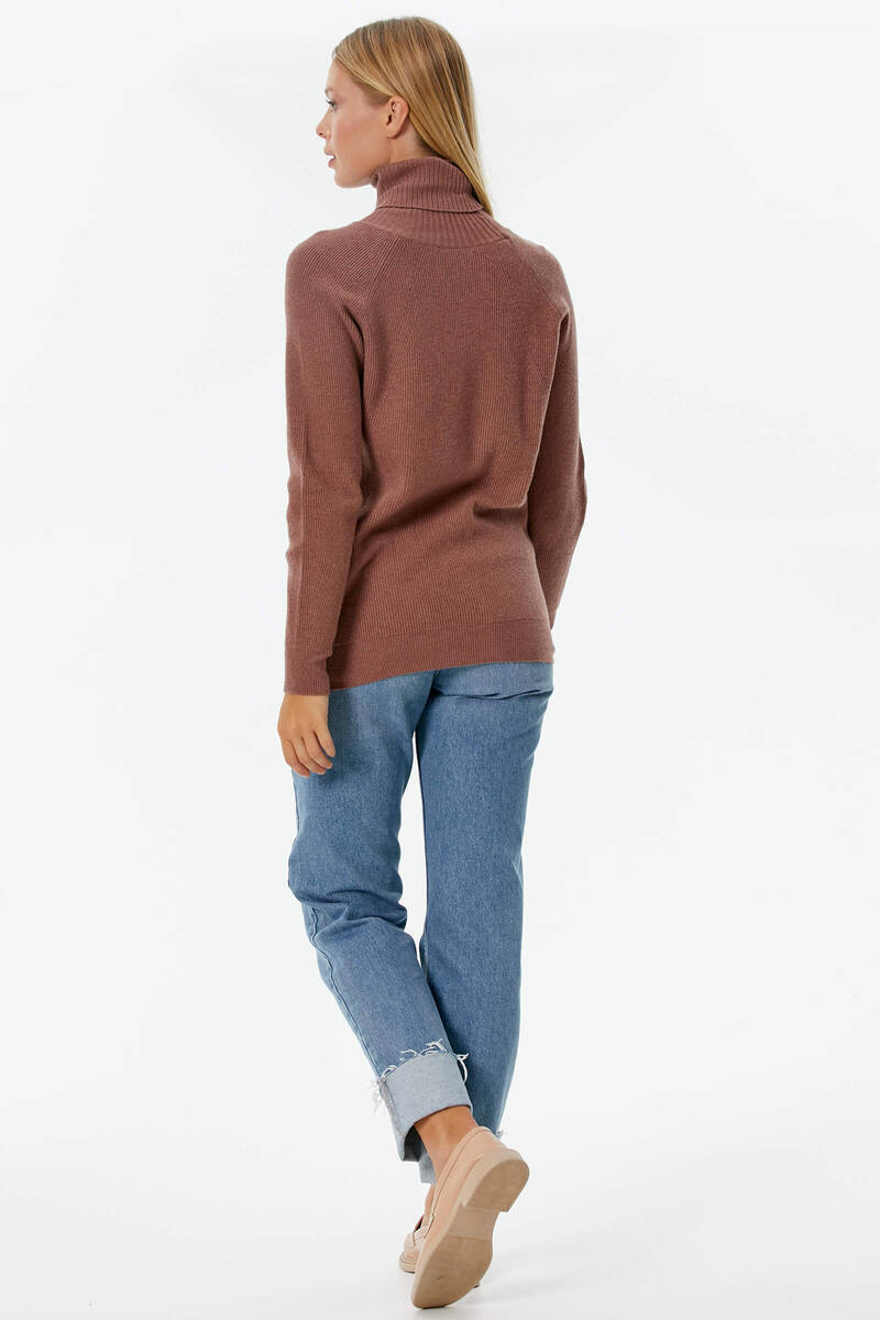 Tam Balıkçı Triko Kazak - Tarçın (5) Sementa