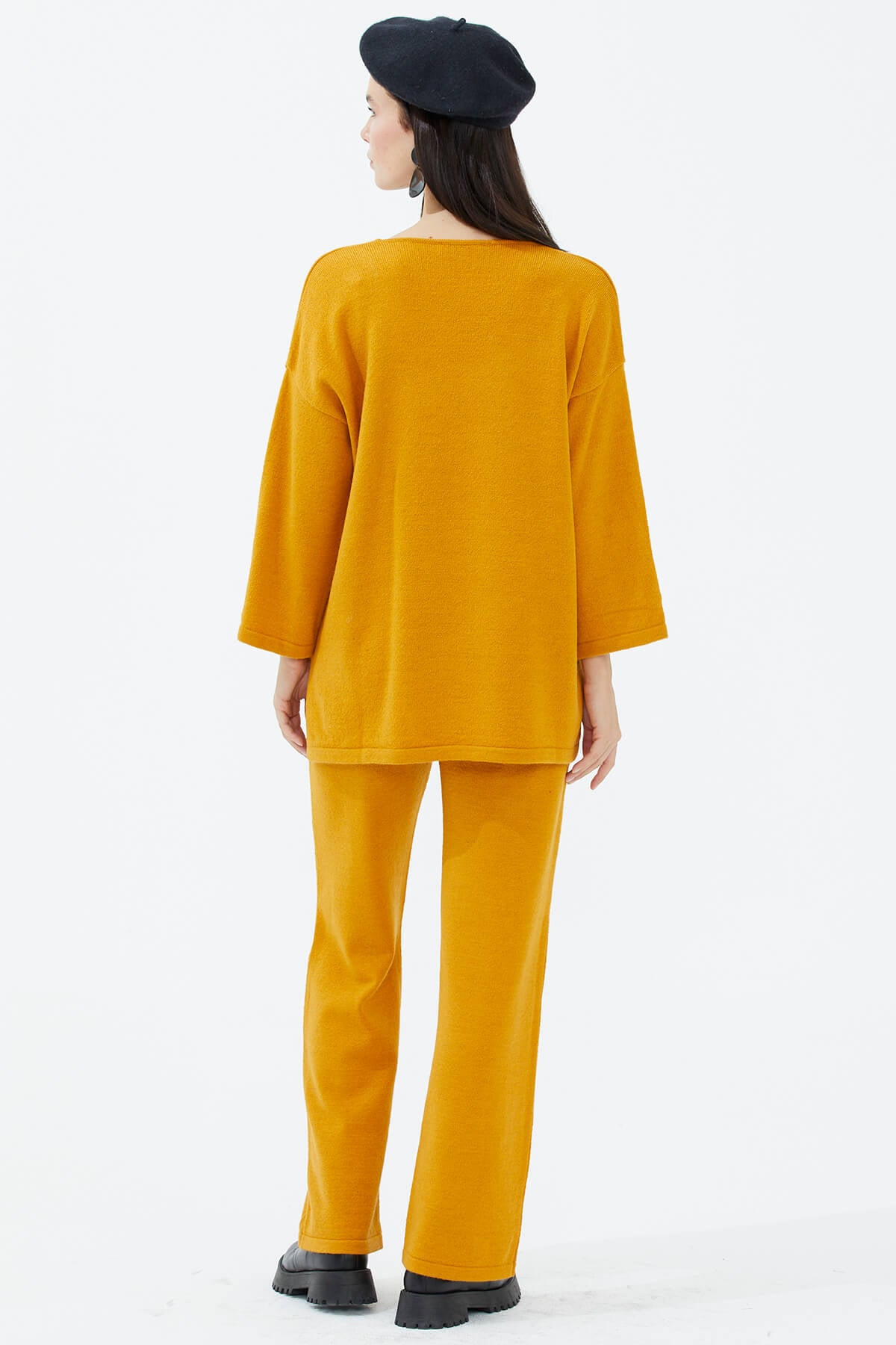 V Yaka İkili Triko Takım - Güneş (4) Sementa