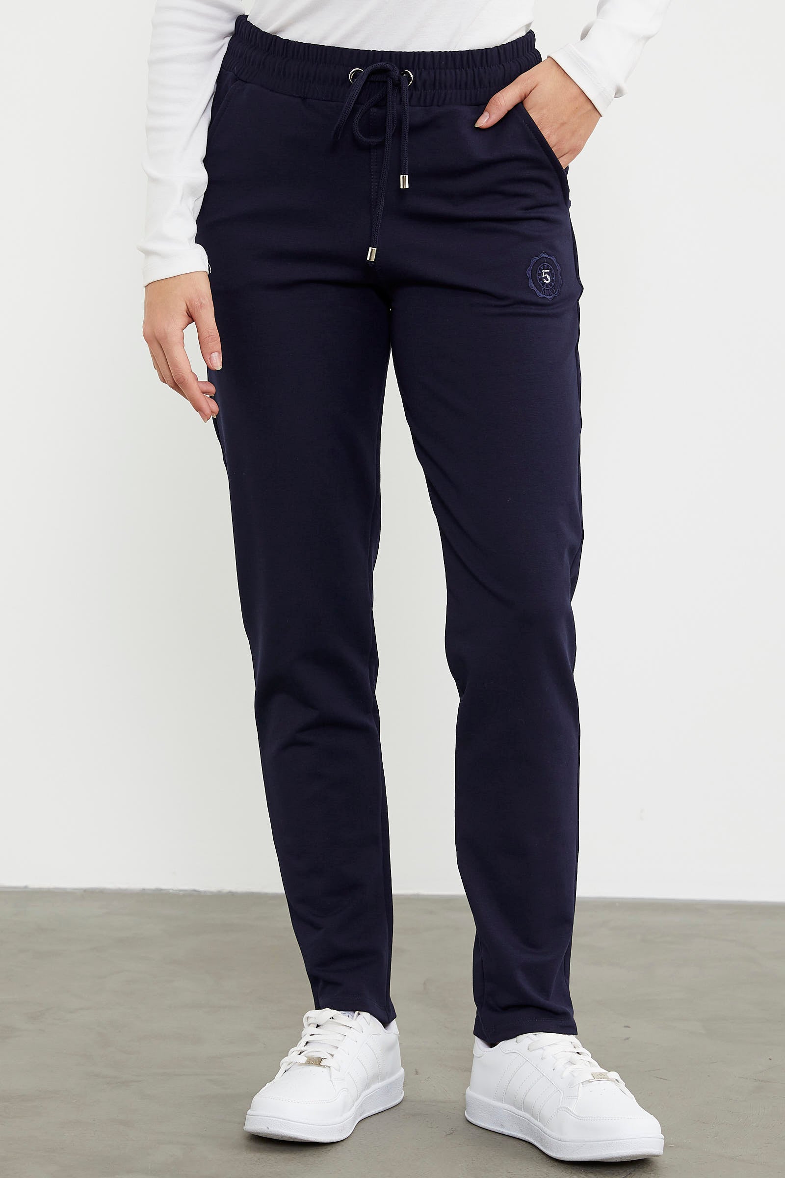 Yüksek Bel İki İplik Eşofman Altı - Lacivert (3) Sementa