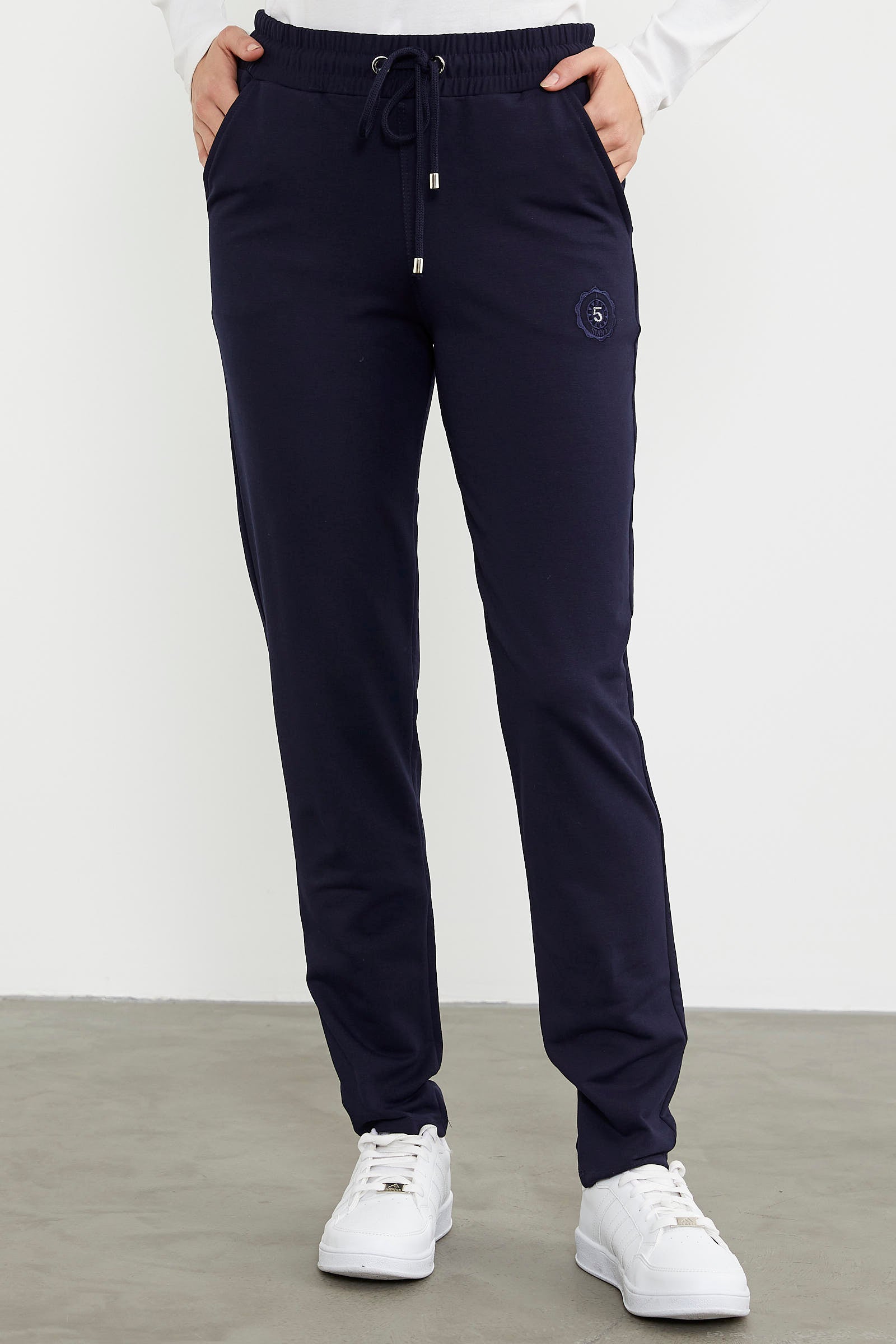 Yüksek Bel İki İplik Eşofman Altı - Lacivert (5) Sementa