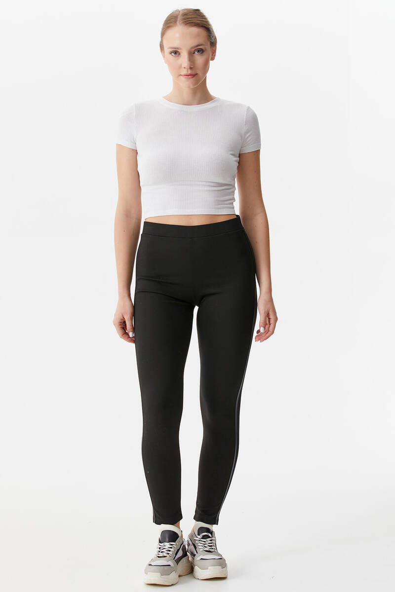 Büyük Beden Tayt - Siyah (1) Sementa