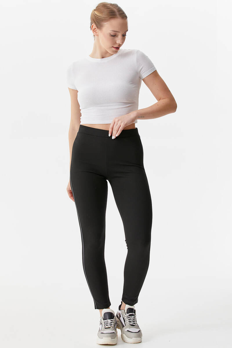 Büyük Beden Tayt - Siyah (3) Sementa
