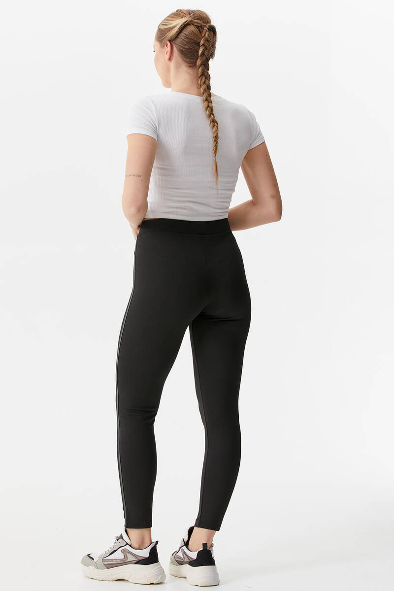 Büyük Beden Tayt - Siyah (4) Sementa