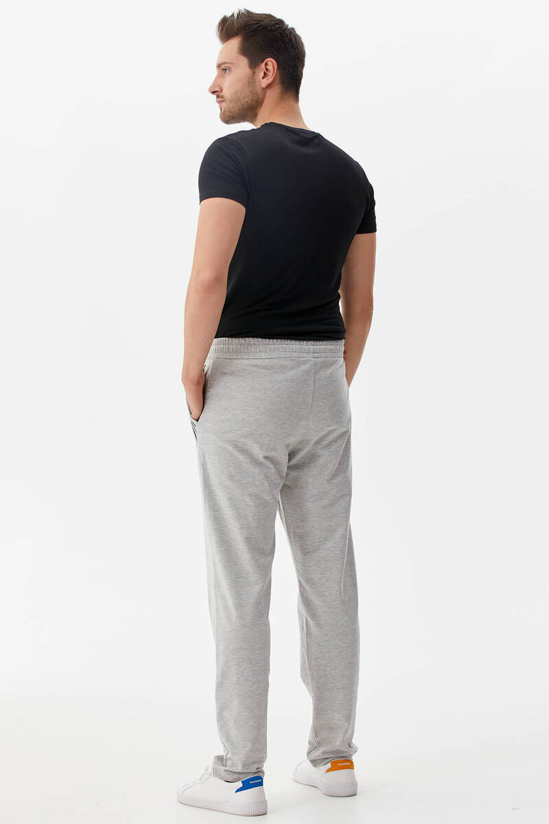 Cep Örme Detaylı Eşofman Altı - Gri (4) Sementa