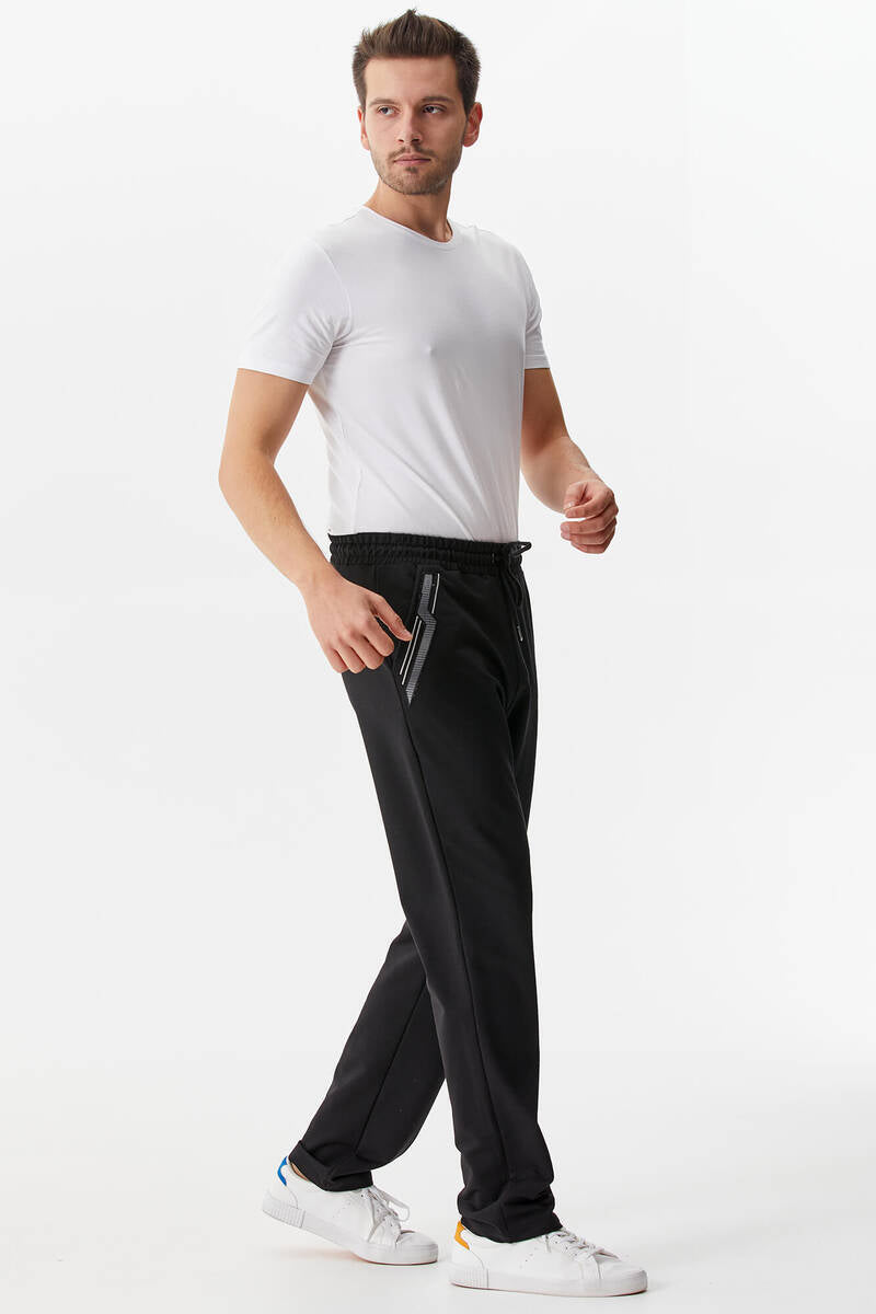 Cep Örme Detaylı Eşofman Altı - Siyah (2) Sementa