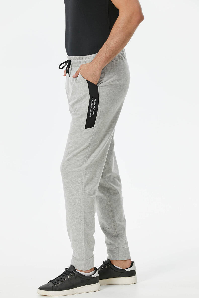 Cepli Parça Detaylı Eşofman Altı - Gri (2) Sementa