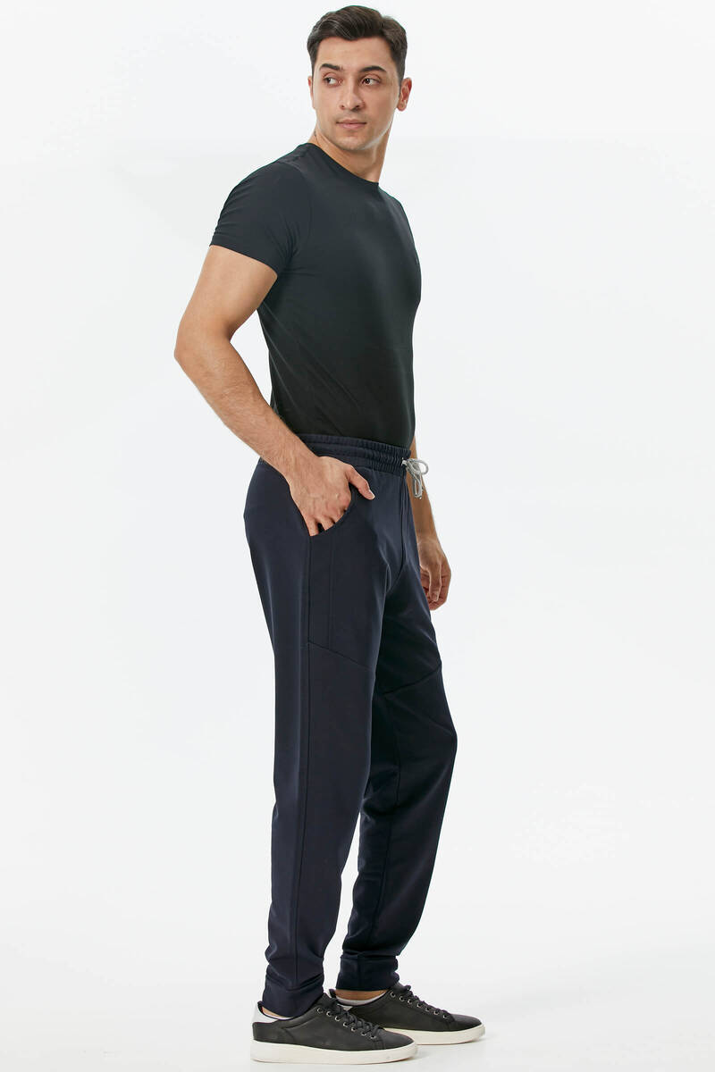 Cepli Parça Detaylı Eşofman Altı - Lacivert (2) Sementa