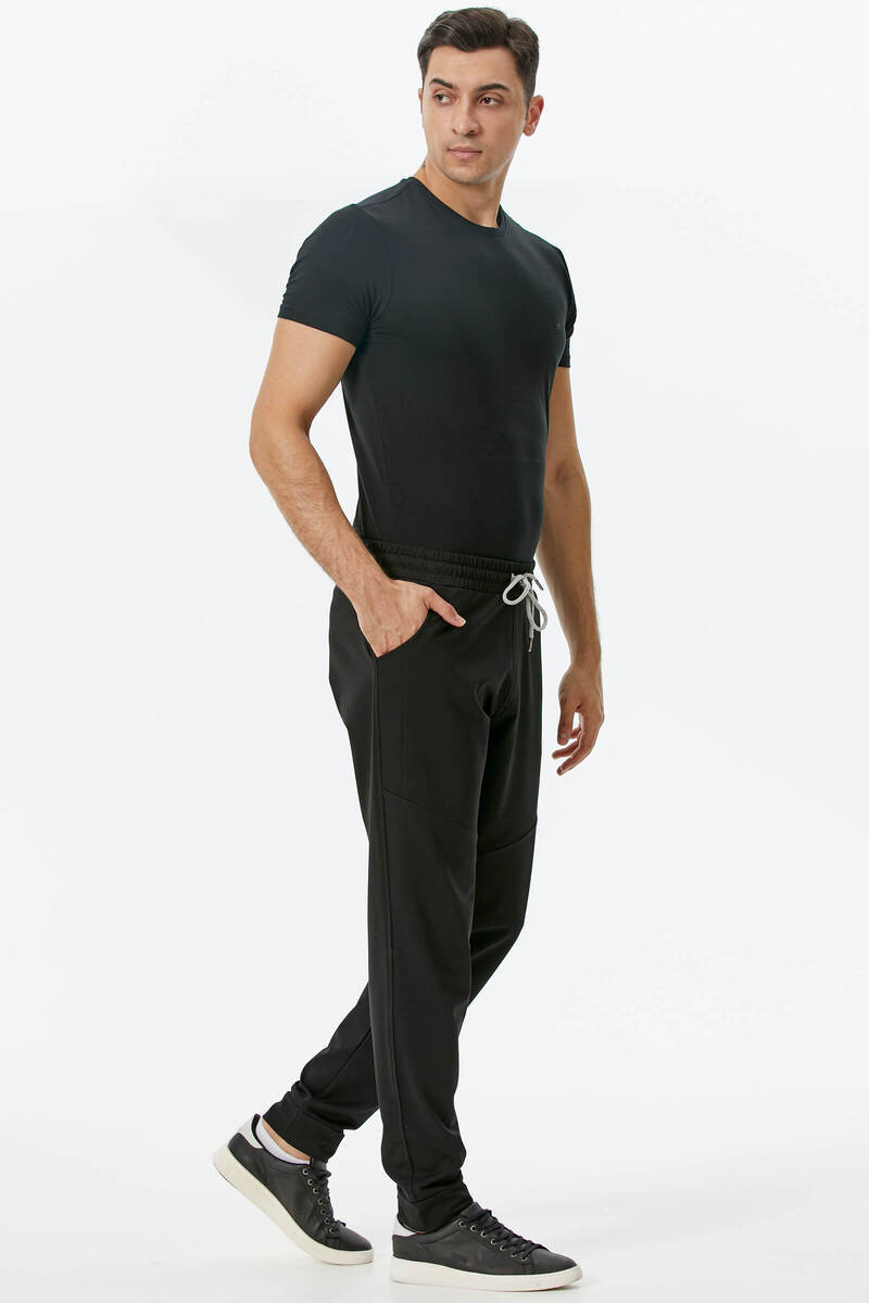 Cepli Parça Detaylı Eşofman Altı - Siyah (1) Sementa