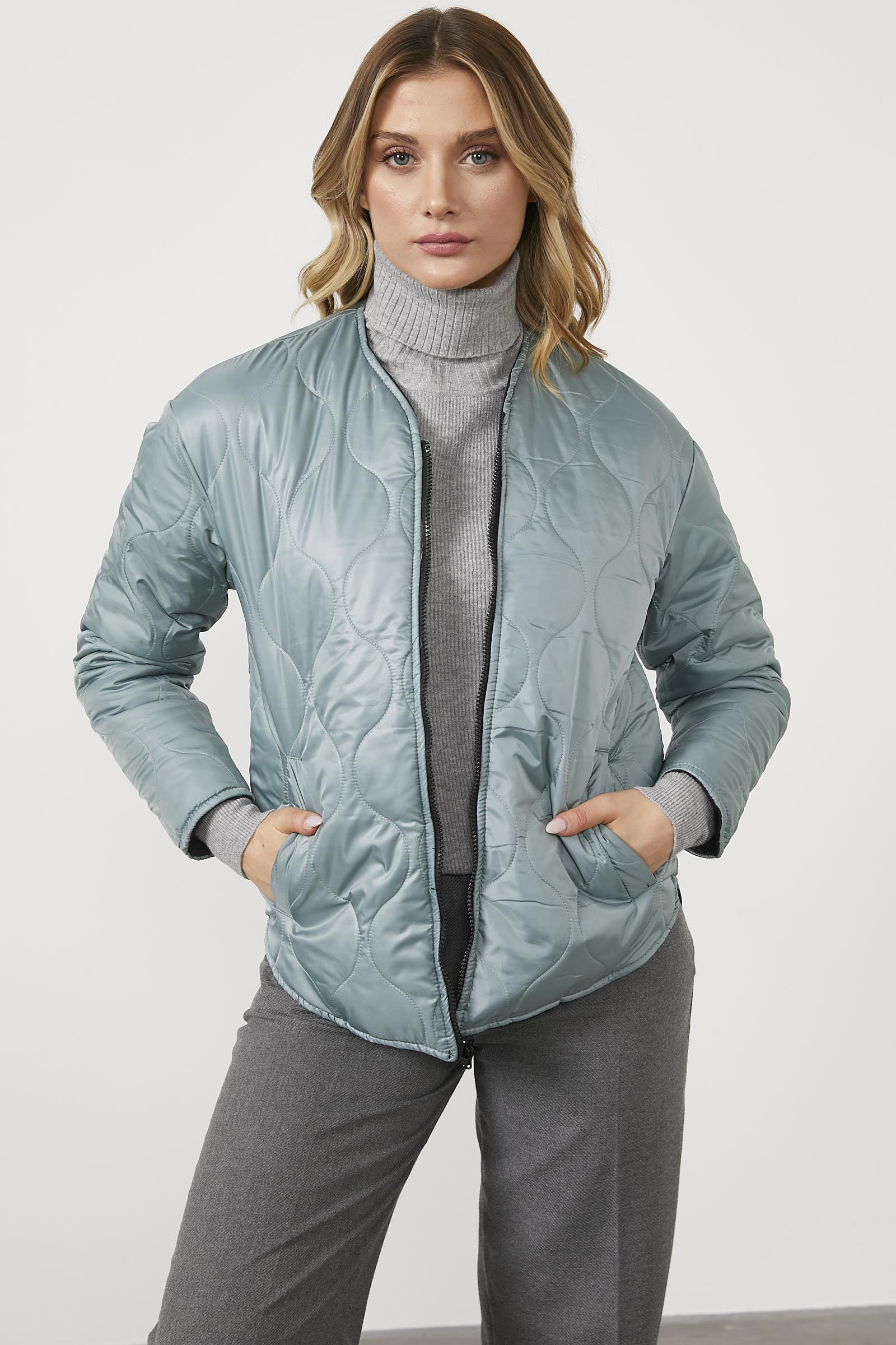 Çift Taraflı Giyilebilen Kapitone Mont - Siyah (4) Sementa