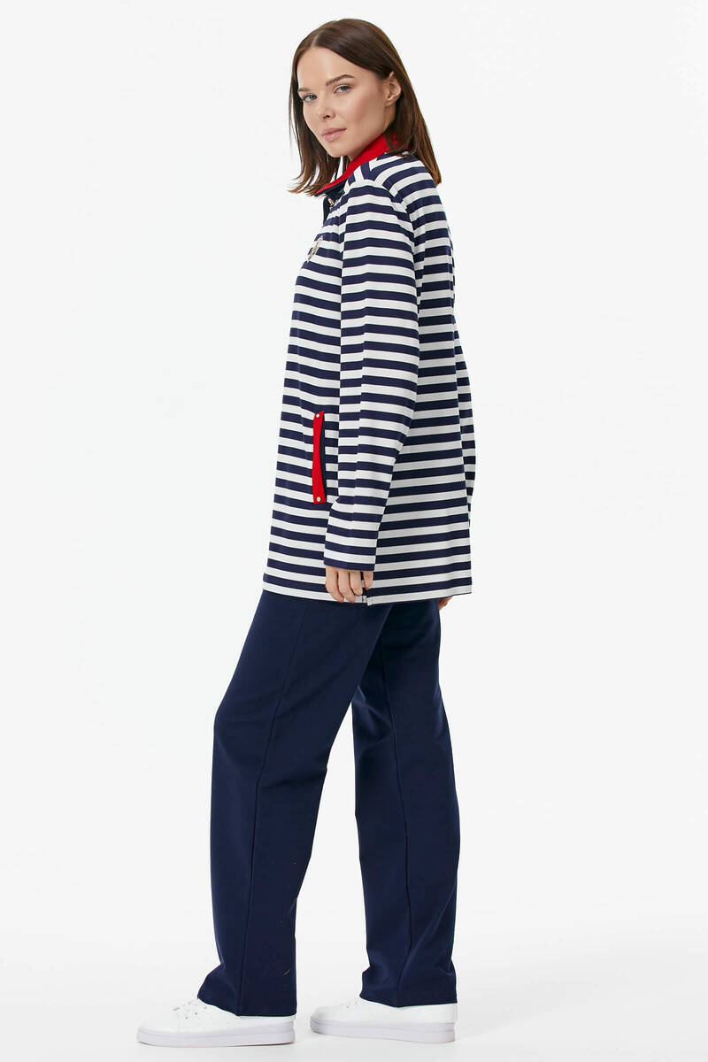 Çizgili Marine Eşofman Takım - Lacivert (6) Sementa
