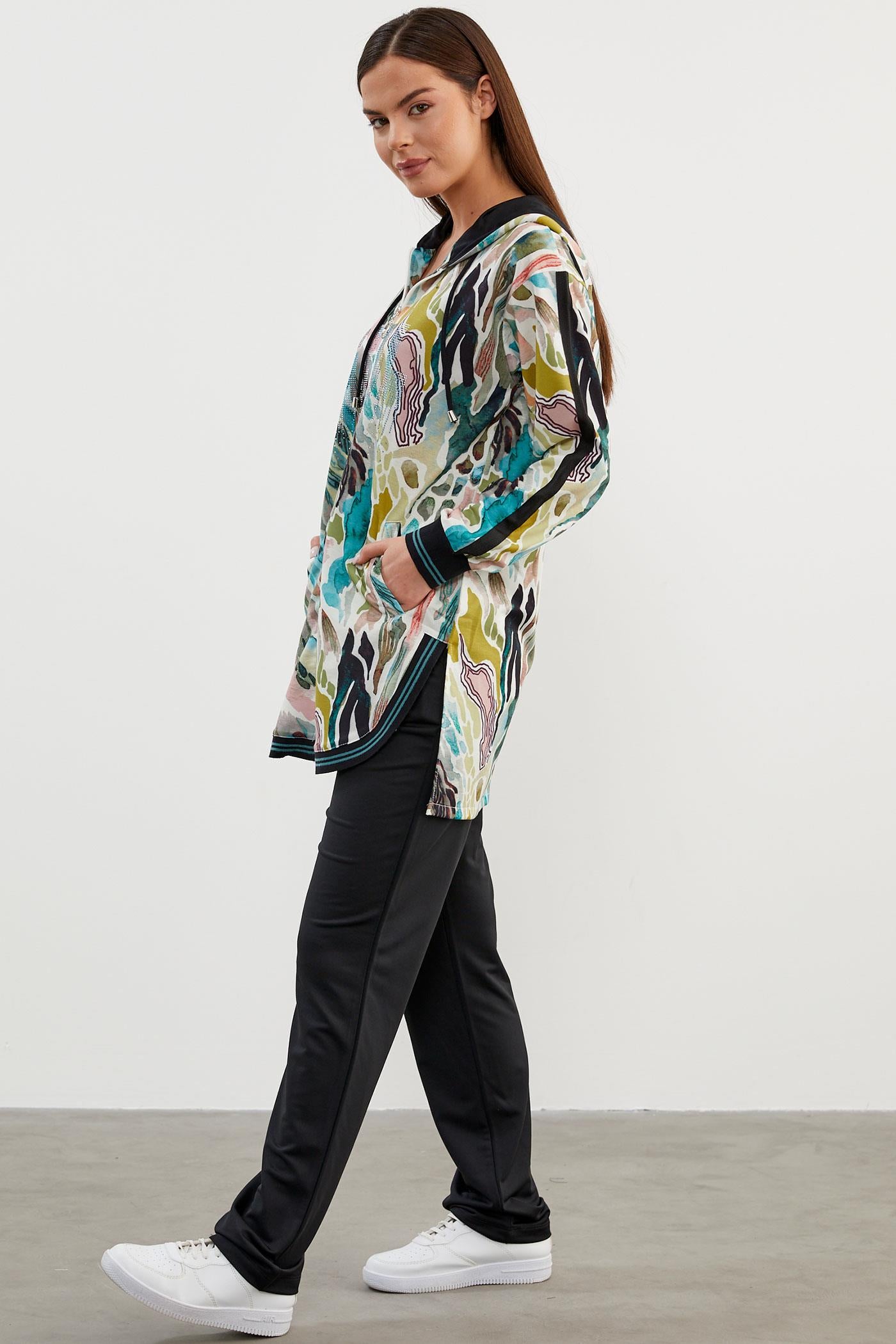 Çok Renkli Kombinli Rahat Kalıp Takım - Haki (4) Sementa