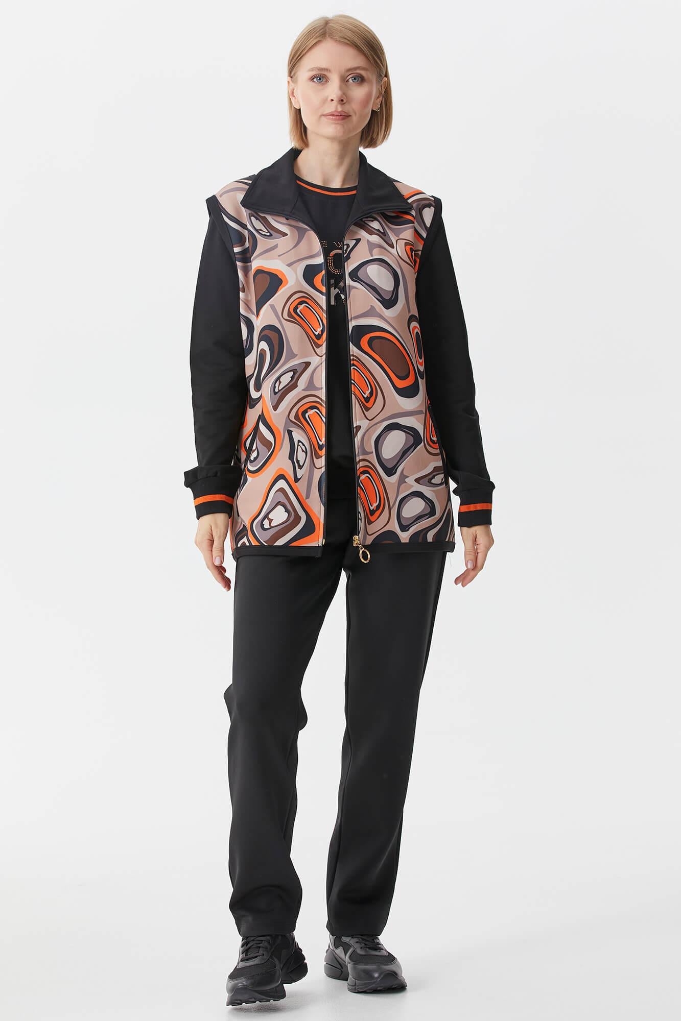 Desenli Üçlü Eşofman Takım - Vizon (1) Sementa