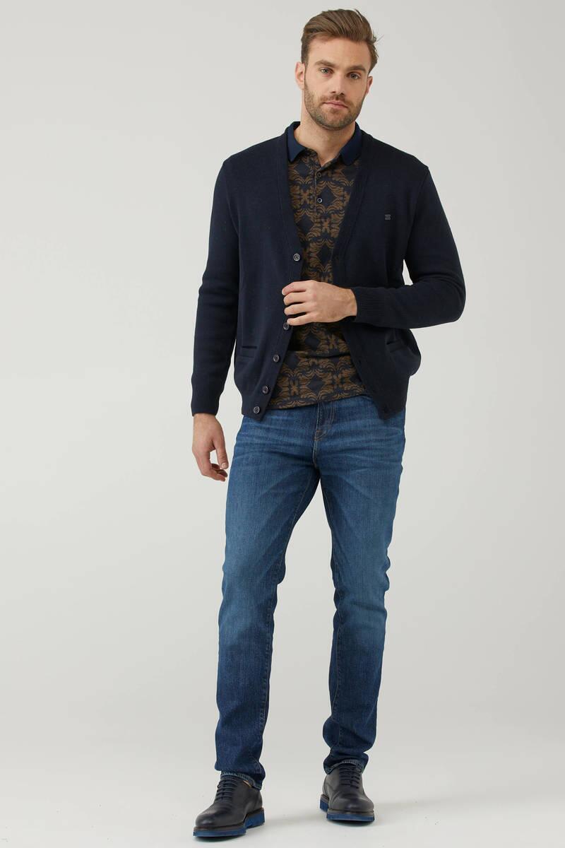 Erkek Cepli Triko Hırka - Lacivert (2) Sementa