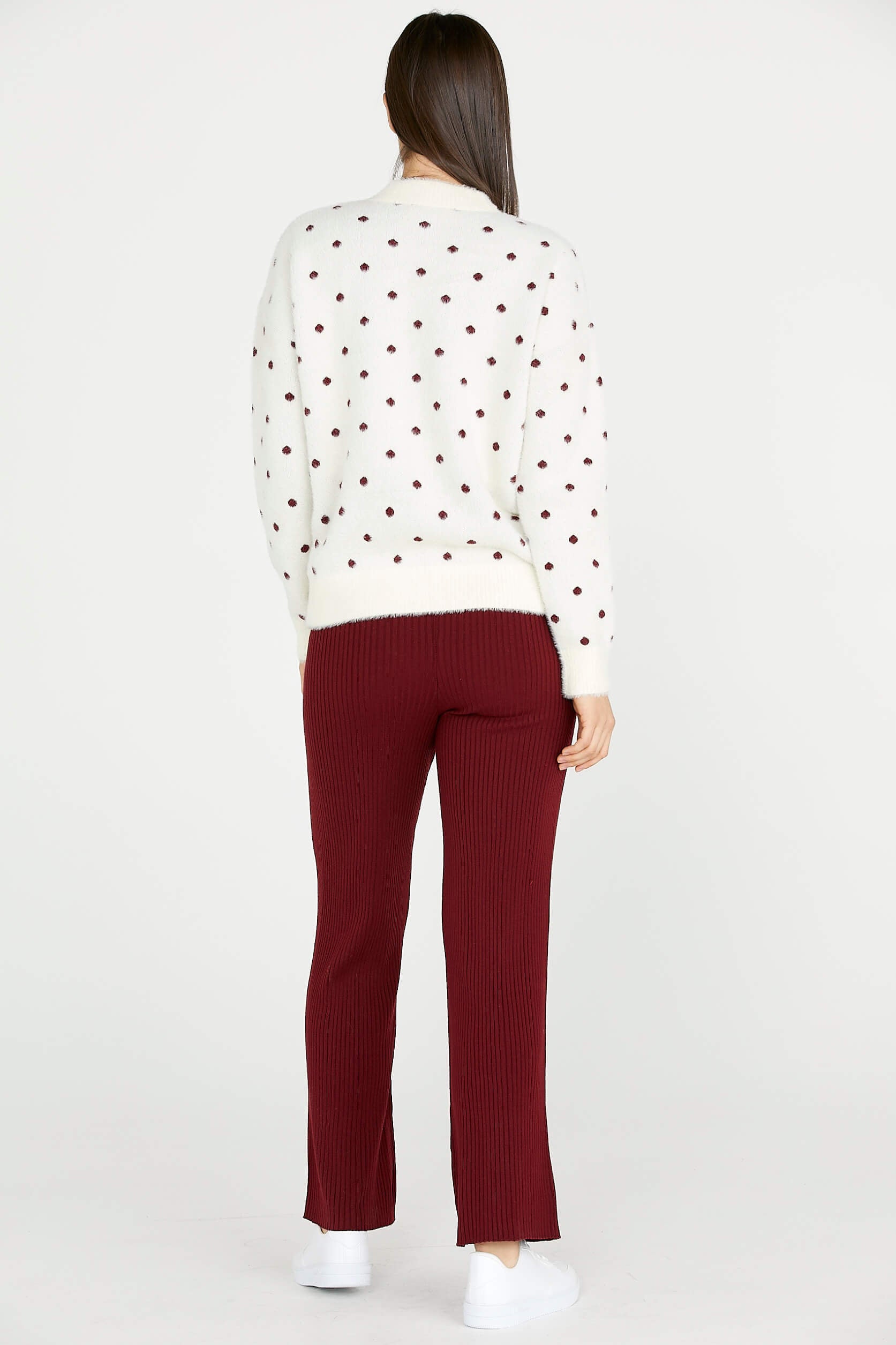 Fitilli Triko Pantolon - Bordo (3) Sementa