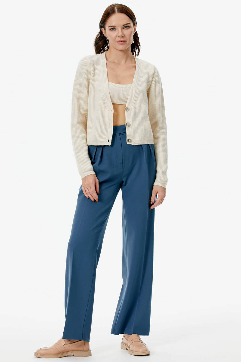 Hırka Atlet İkili Triko Takım - Kemik (1) Sementa