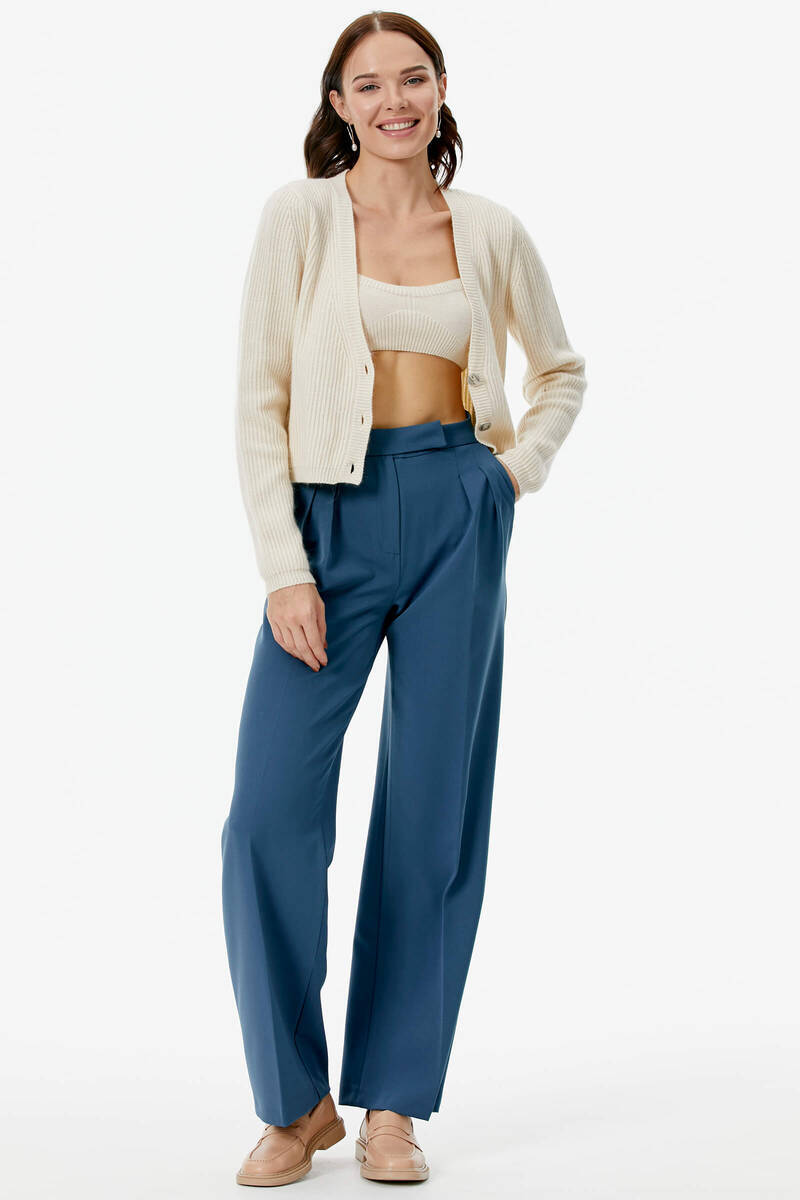 Hırka Atlet İkili Triko Takım - Kemik (2) Sementa