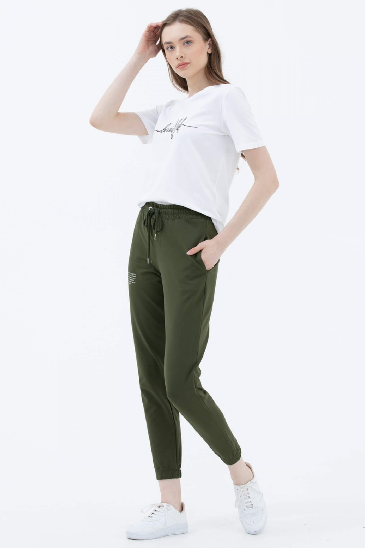 Jogger Eşofman Altı - Haki (1) Sementa