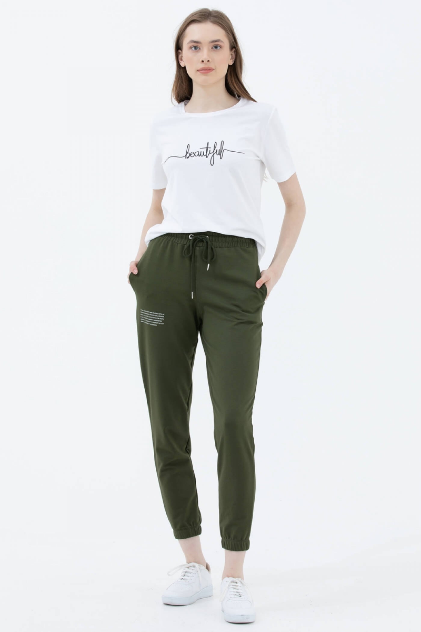 Jogger Eşofman Altı - Haki (2) Sementa