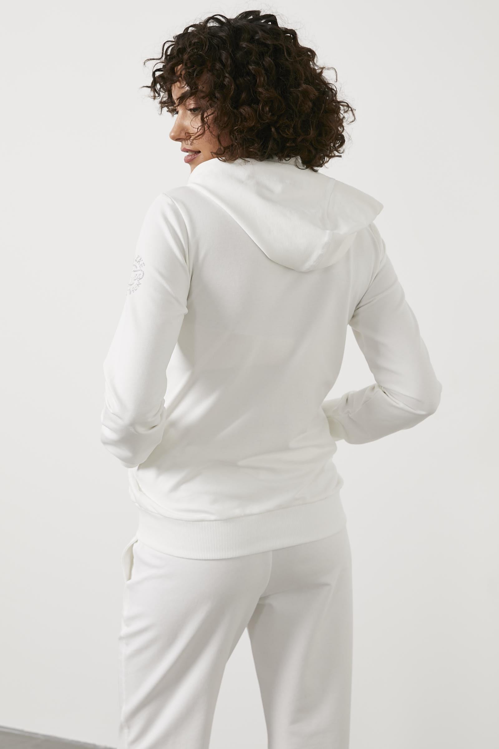 Kapitone Detaylı Kapüşonlu Eşofman Takım - Ekru (5) Sementa