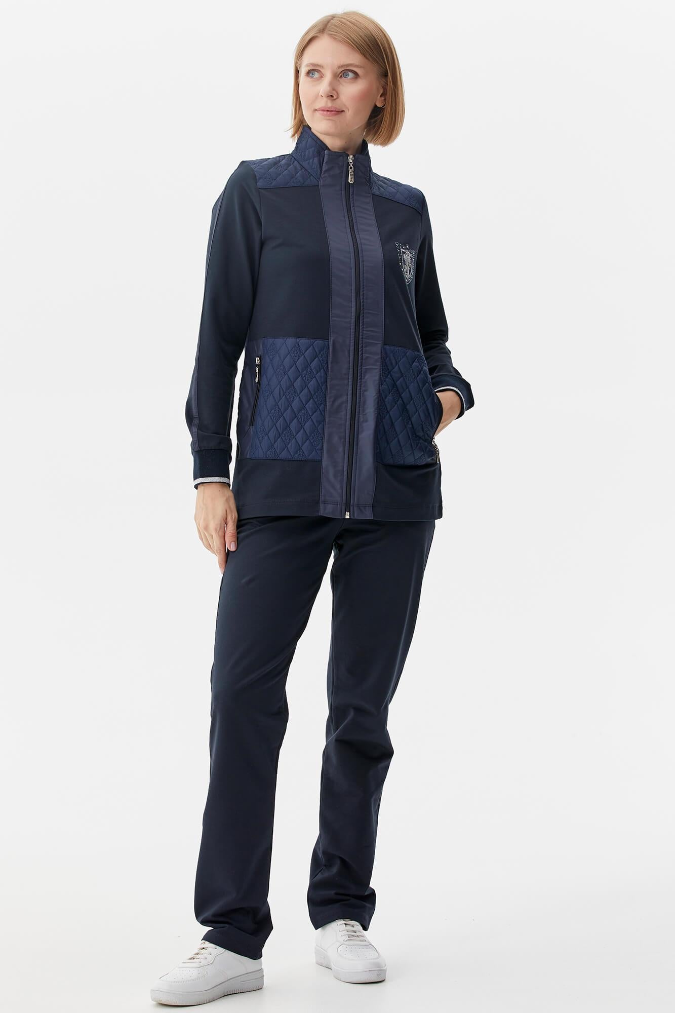 Kapitone Kombinli Dik Yaka Eşofman Takım - Lacivert (2) Sementa