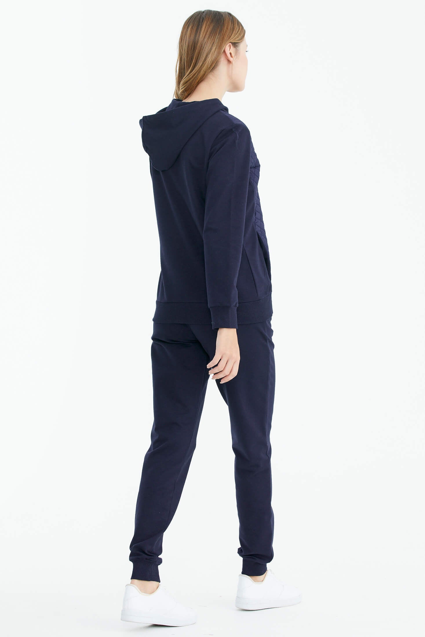Kapüşonlu Kapitone Detaylı Eşofman Takım - Lacivert (5) Sementa