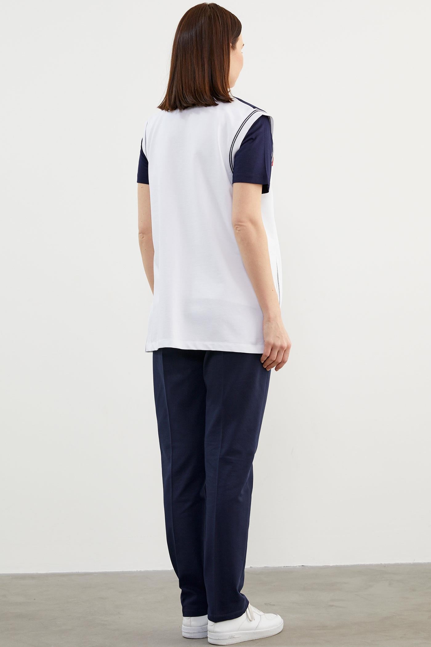 Marine Üçlü Yelekli Takım - Beyaz (5) Sementa