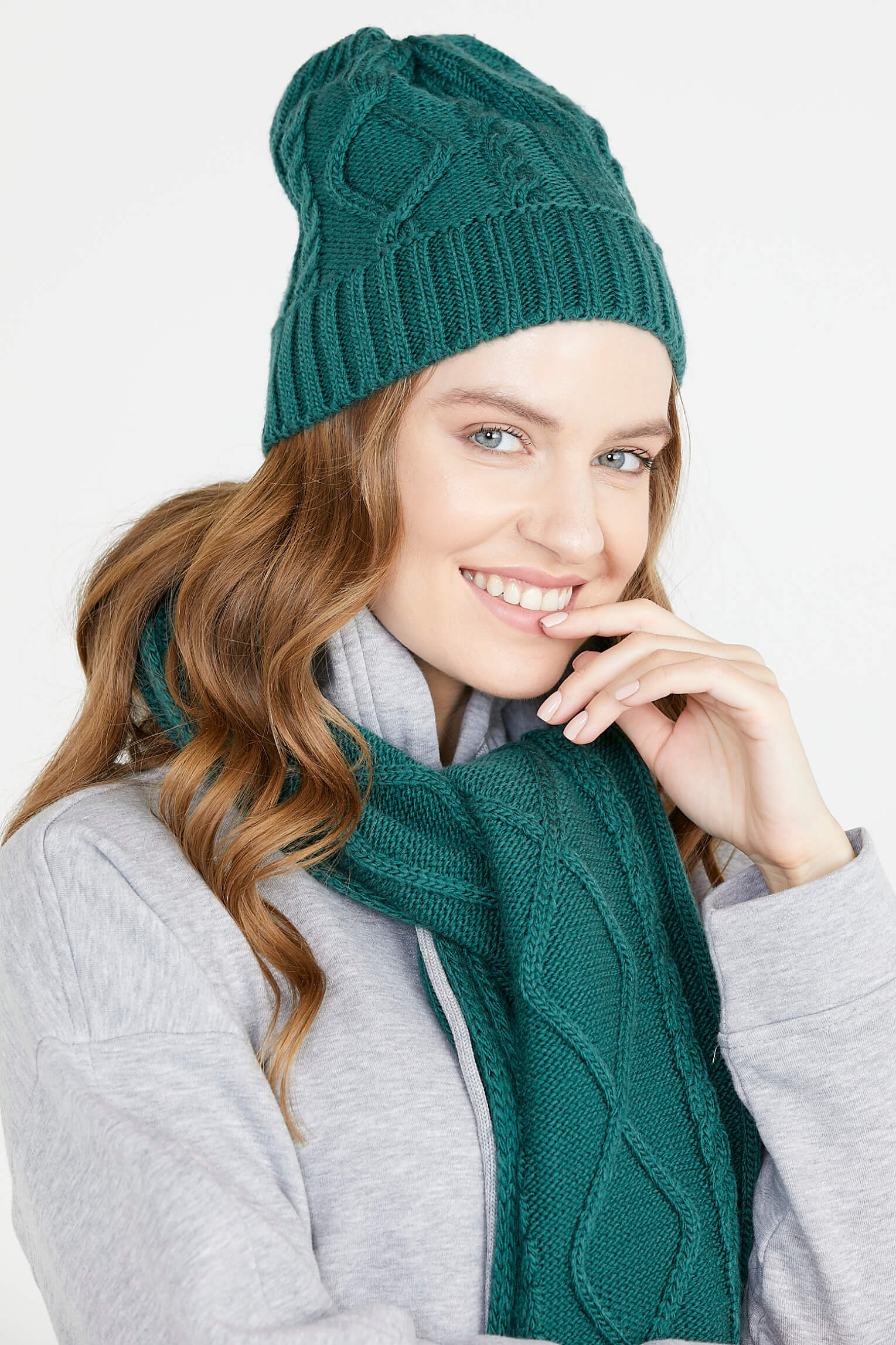 Örme Bere - Yeşil (1) Sementa