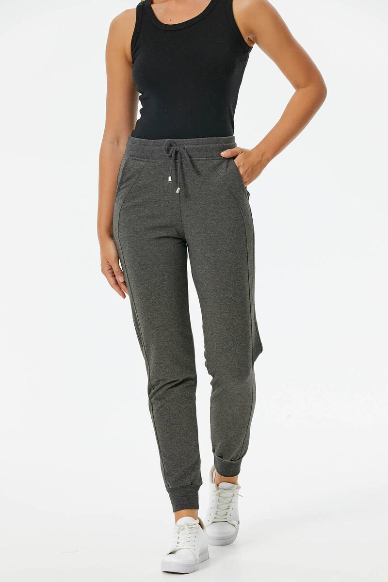 Paçası Ribanalı Eşofman Altı - Antrasit (3) Sementa