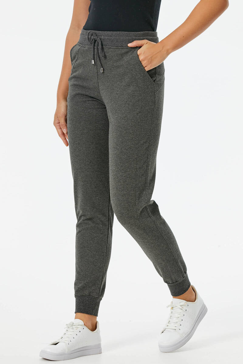 Paçası Ribanalı Eşofman Altı - Antrasit (4) Sementa