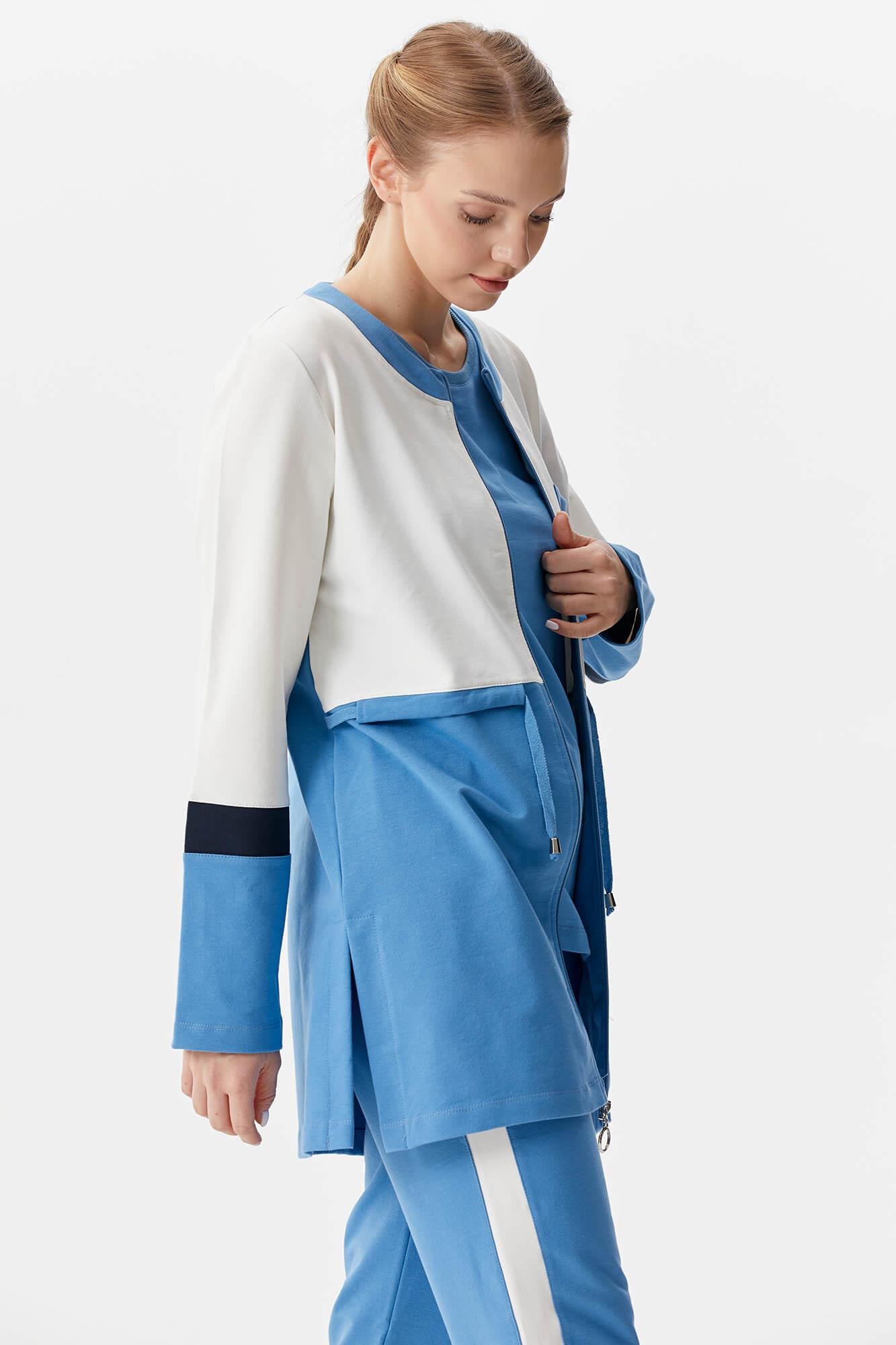 Rahat Kalıp Üçlü Tunik Eşofman Takım - Mavi (4) Sementa