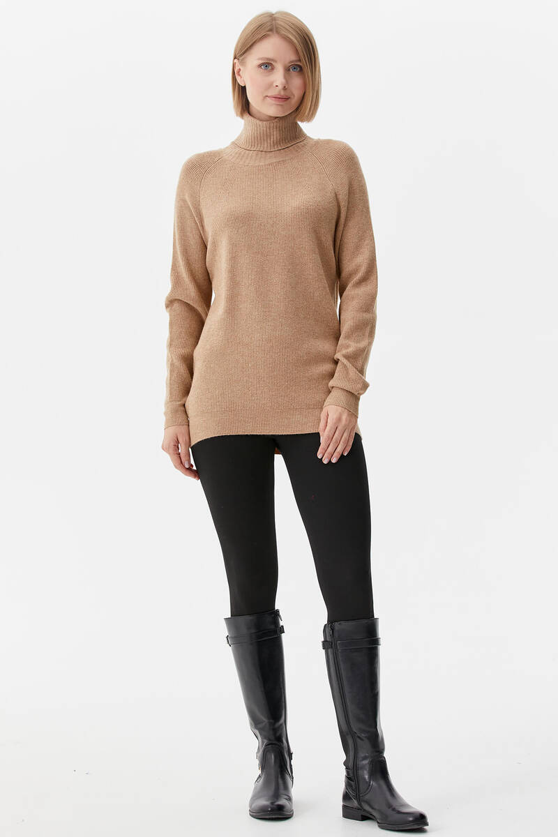 Tam Balıkçı Triko Kazak - Bej (1) Sementa