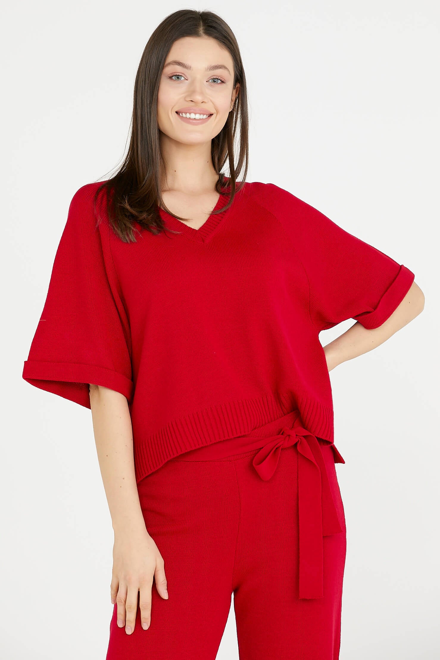 Triko Takım - Kırmızı (2) Sementa